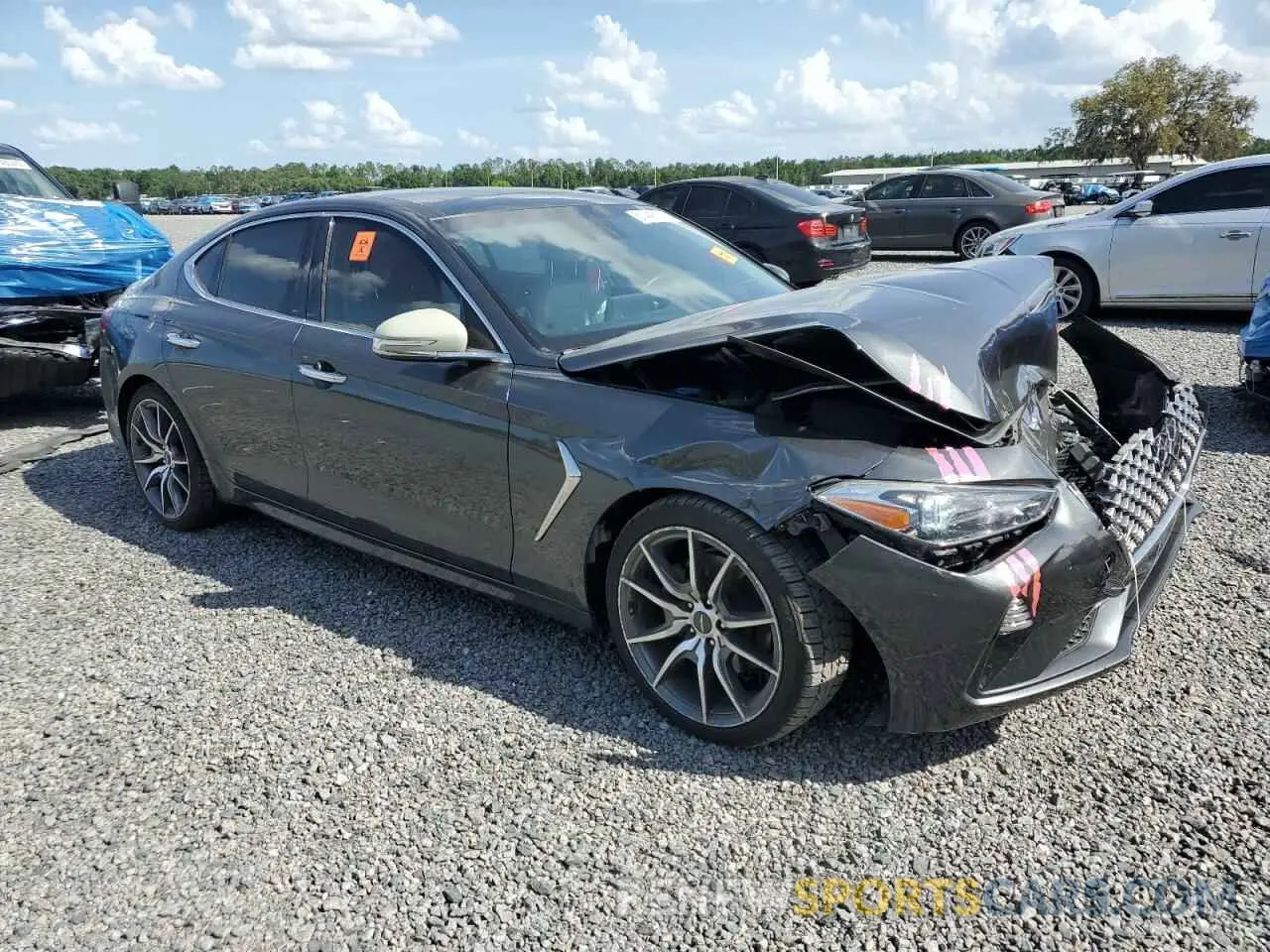 4 Photograph of a damaged car KMTG44LAXKU022325 GENESIS G70 2019