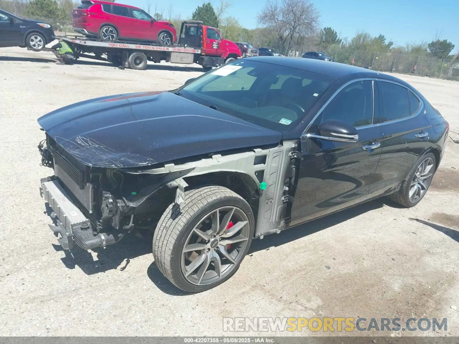 2 Photograph of a damaged car KMTG54LE3KU017600 GENESIS G70 2019