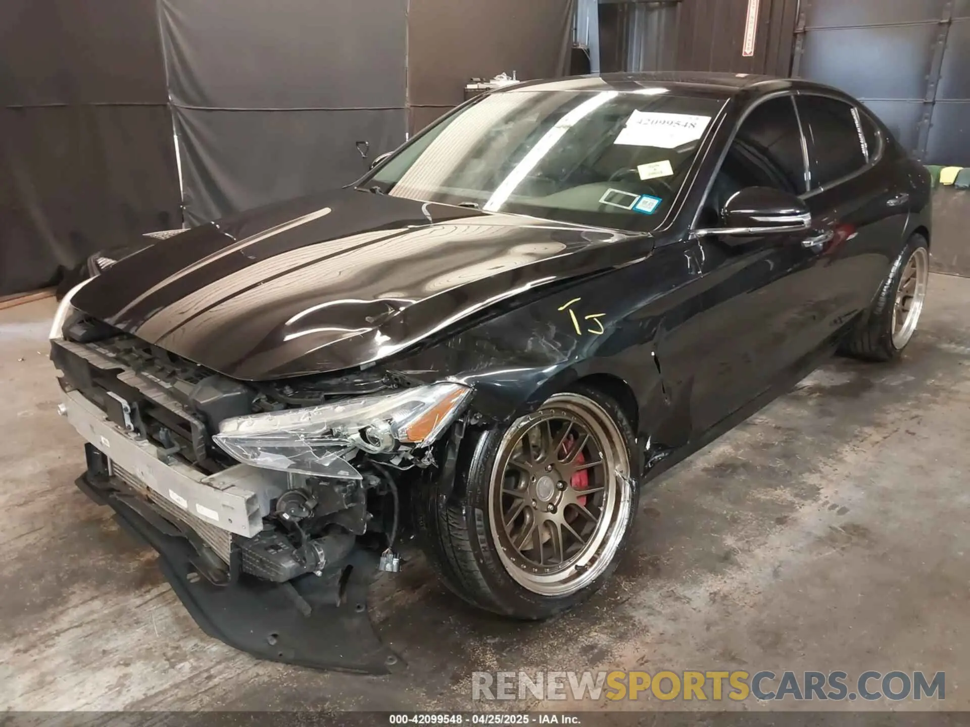 2 Photograph of a damaged car KMTG54LE6KU037582 GENESIS G70 2019