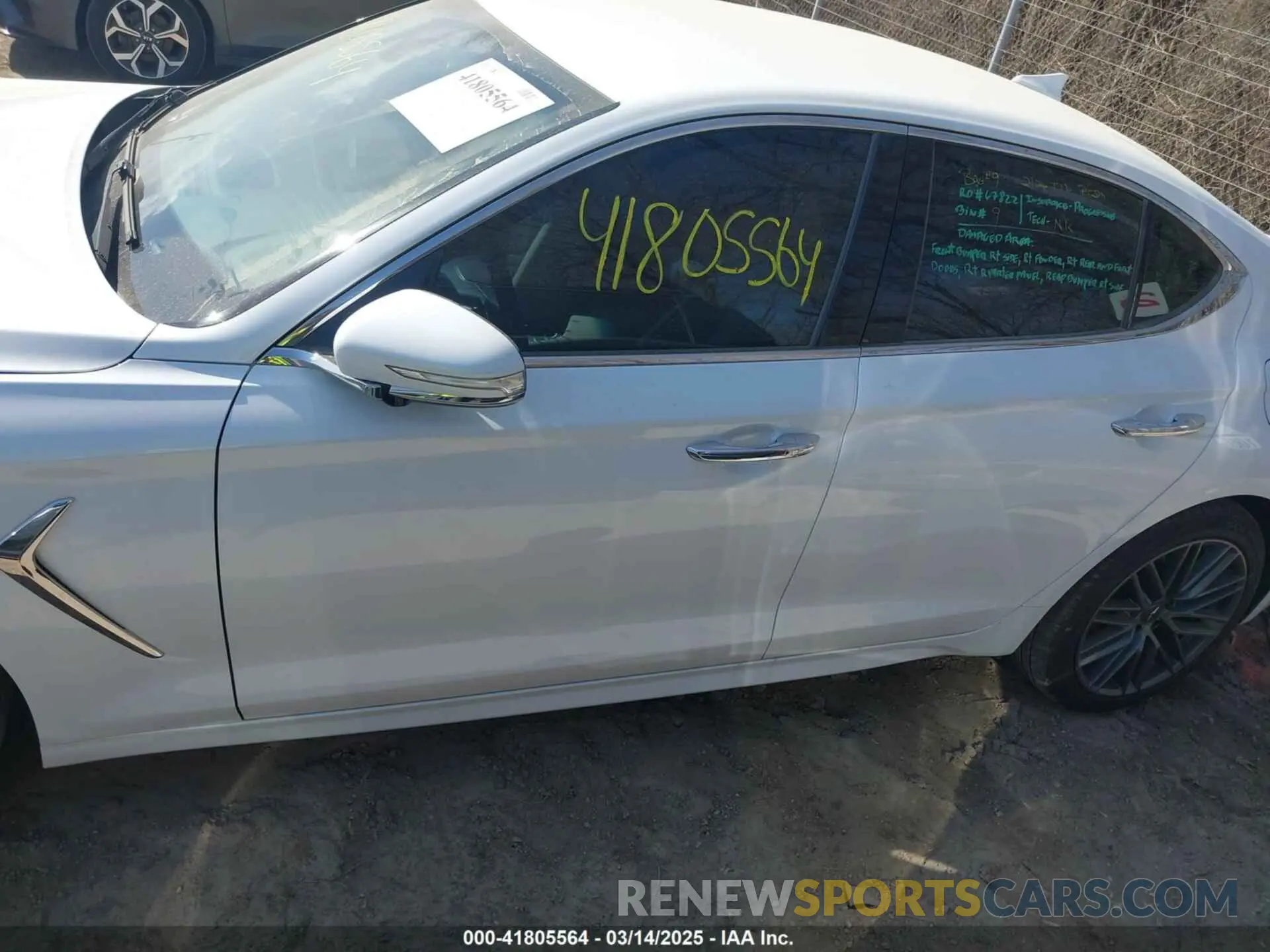 14 Photograph of a damaged car KMTG54LE7KU035128 GENESIS G70 2019