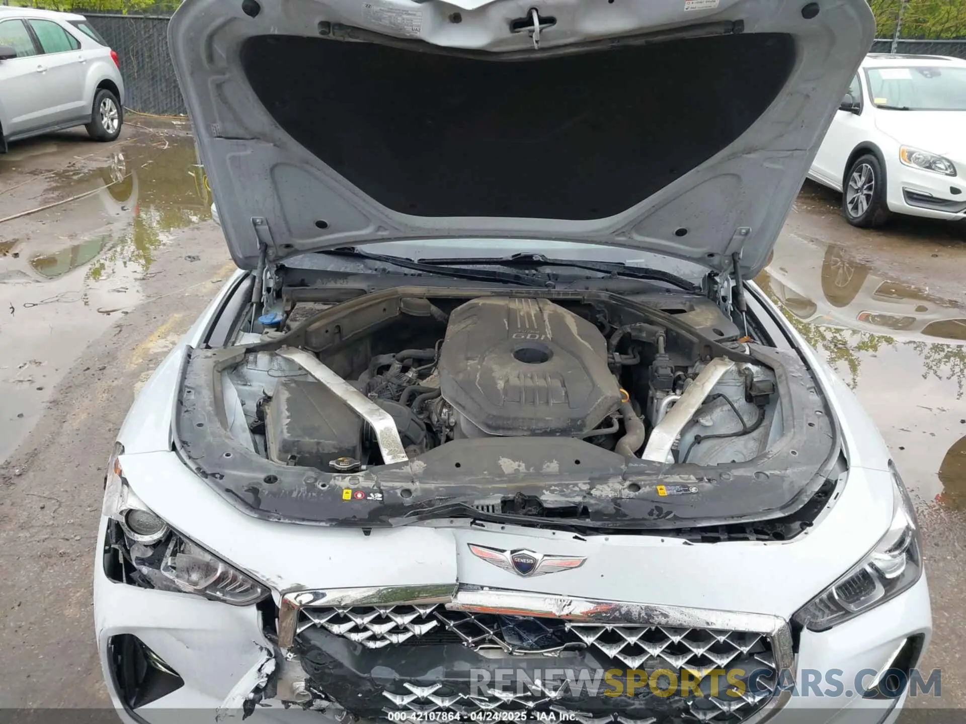 10 Фотография поврежденного автомобиля KMTG64LA1KU019355 GENESIS G70 2019