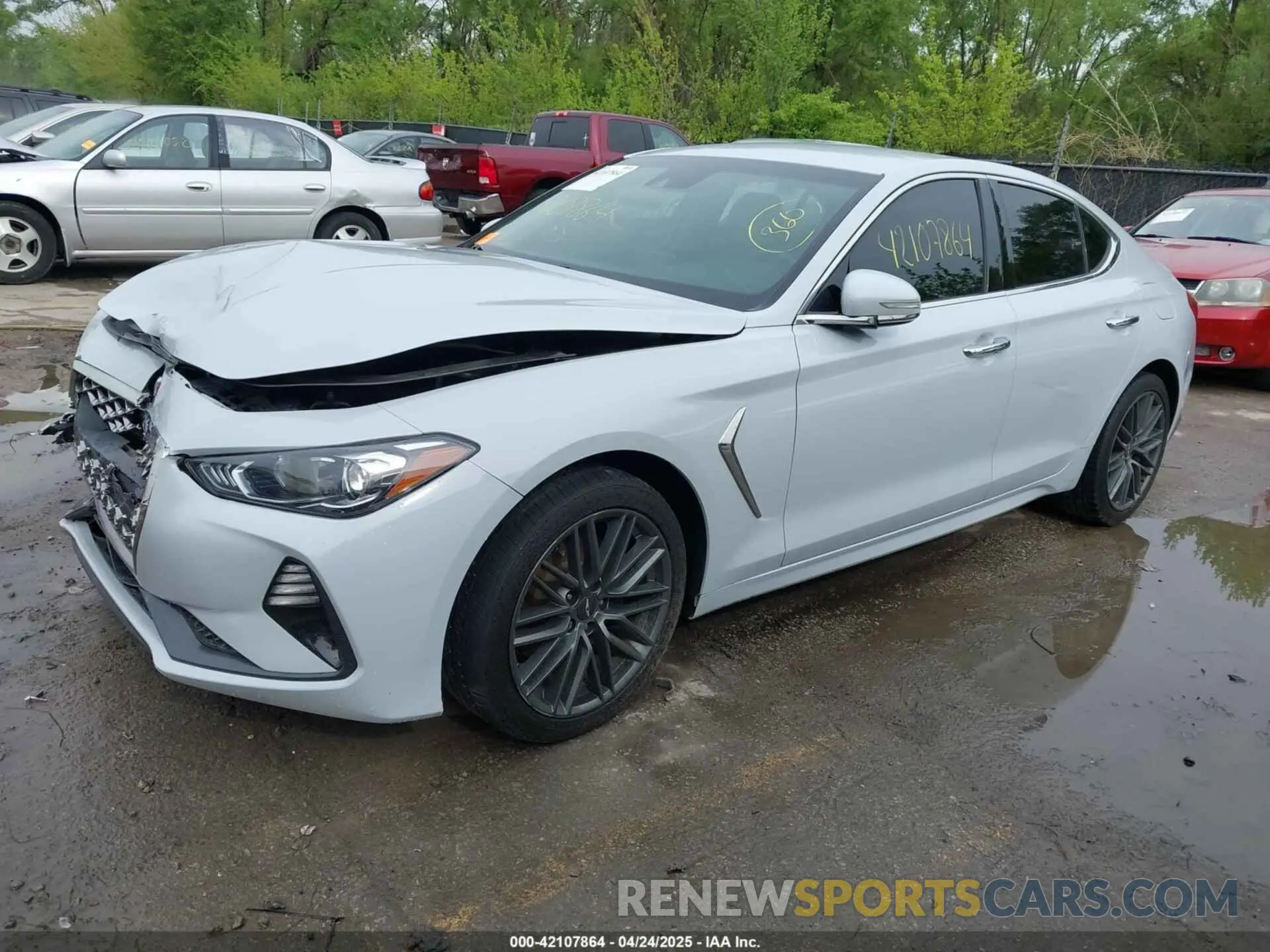 2 Фотография поврежденного автомобиля KMTG64LA1KU019355 GENESIS G70 2019