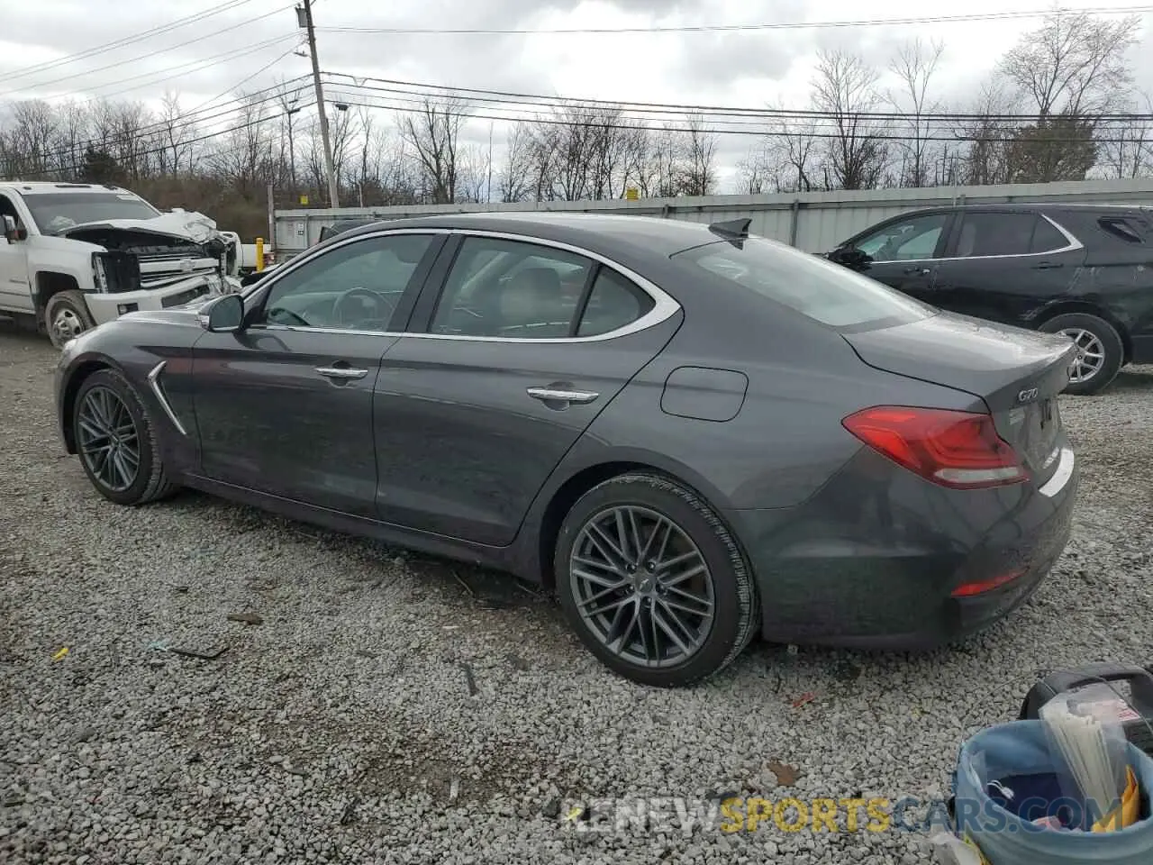 2 Photograph of a damaged car KMTG64LA9KU036260 GENESIS G70 2019