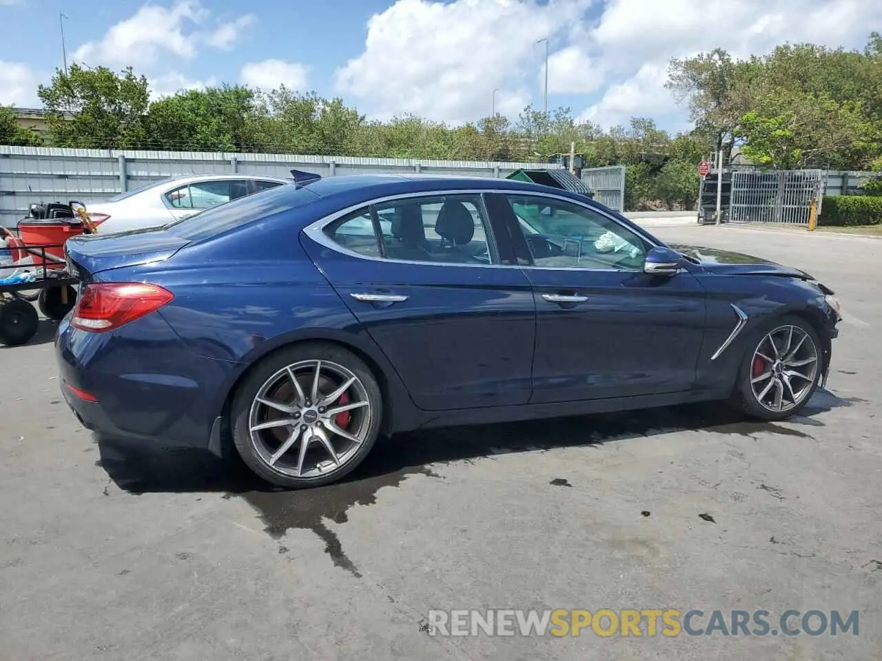 3 Photograph of a damaged car KMTG74LE0KU043856 GENESIS G70 2019
