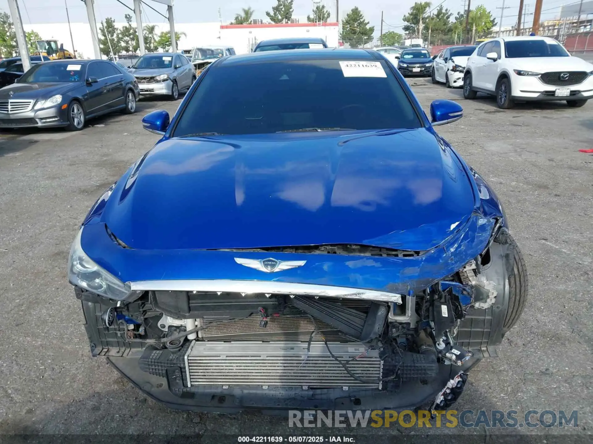 12 Фотография поврежденного автомобиля KMTG74LE4KU032620 GENESIS G70 2019