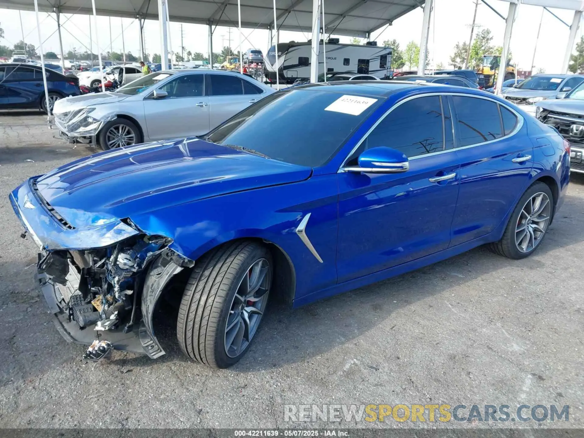 2 Фотография поврежденного автомобиля KMTG74LE4KU032620 GENESIS G70 2019