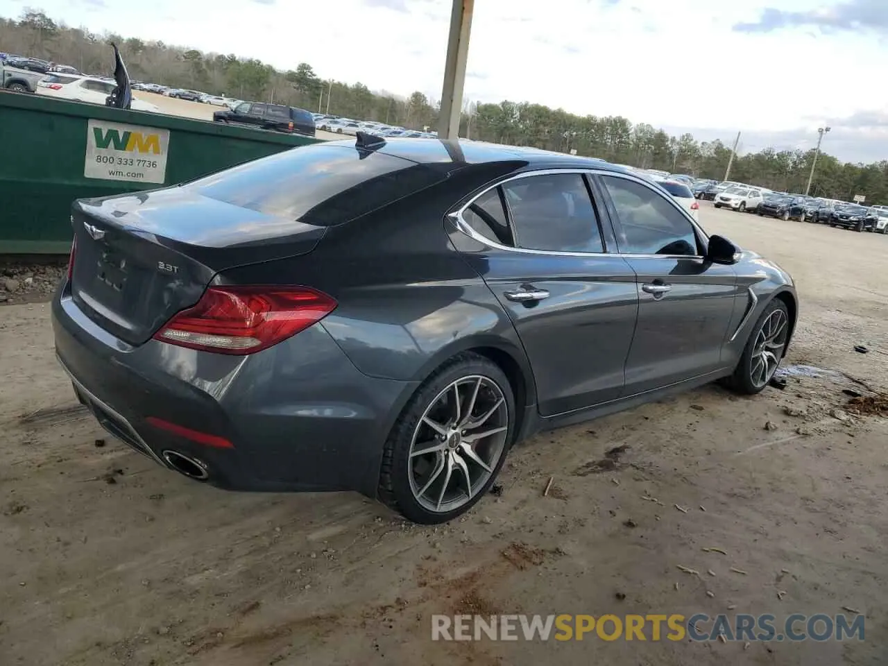3 Фотография поврежденного автомобиля KMTG74LE6KU024096 GENESIS G70 2019