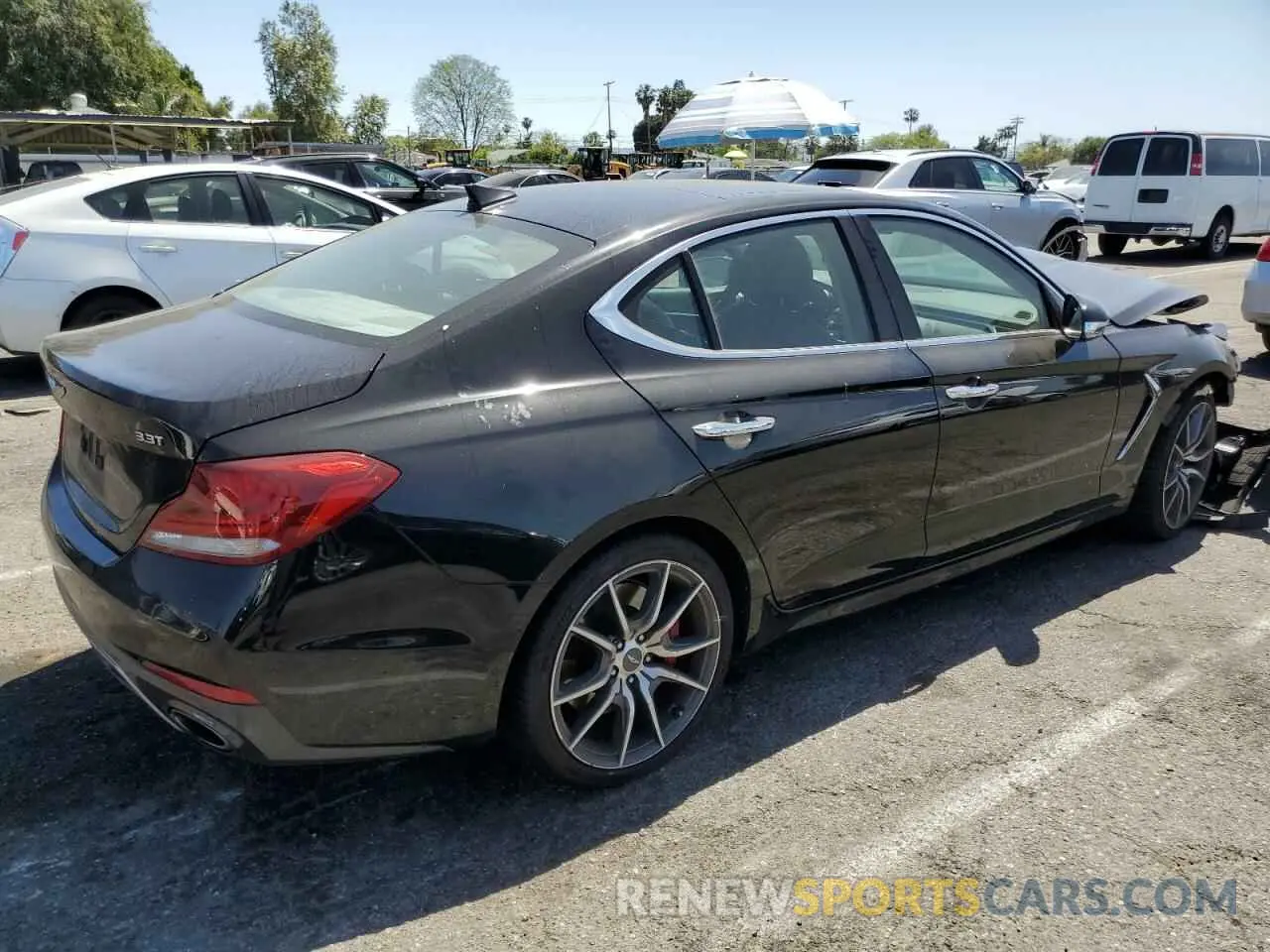 3 Фотография поврежденного автомобиля KMTG74LE7KU034474 GENESIS G70 2019