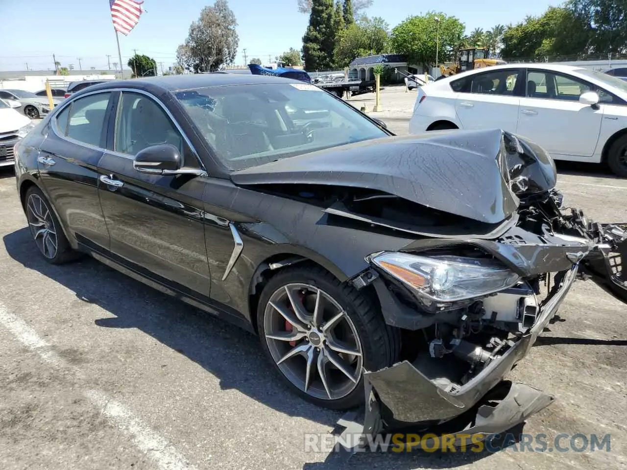 4 Фотография поврежденного автомобиля KMTG74LE7KU034474 GENESIS G70 2019