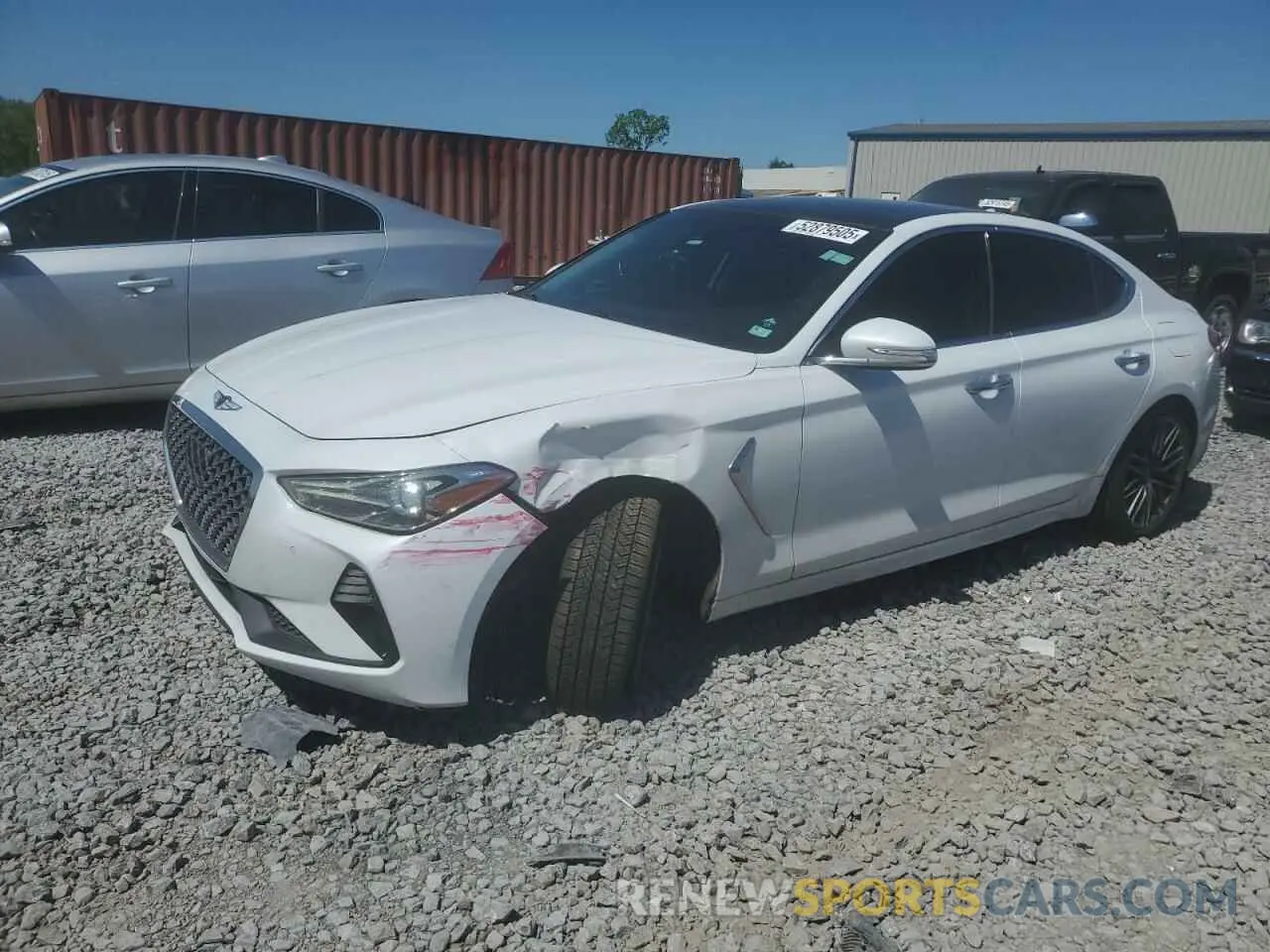1 Фотография поврежденного автомобиля KMTG74LEXKU016731 GENESIS G70 2019