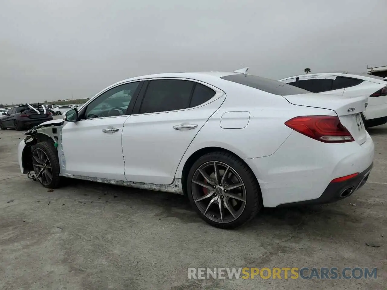 2 Photograph of a damaged car KMTG74LEXKU024019 GENESIS G70 2019