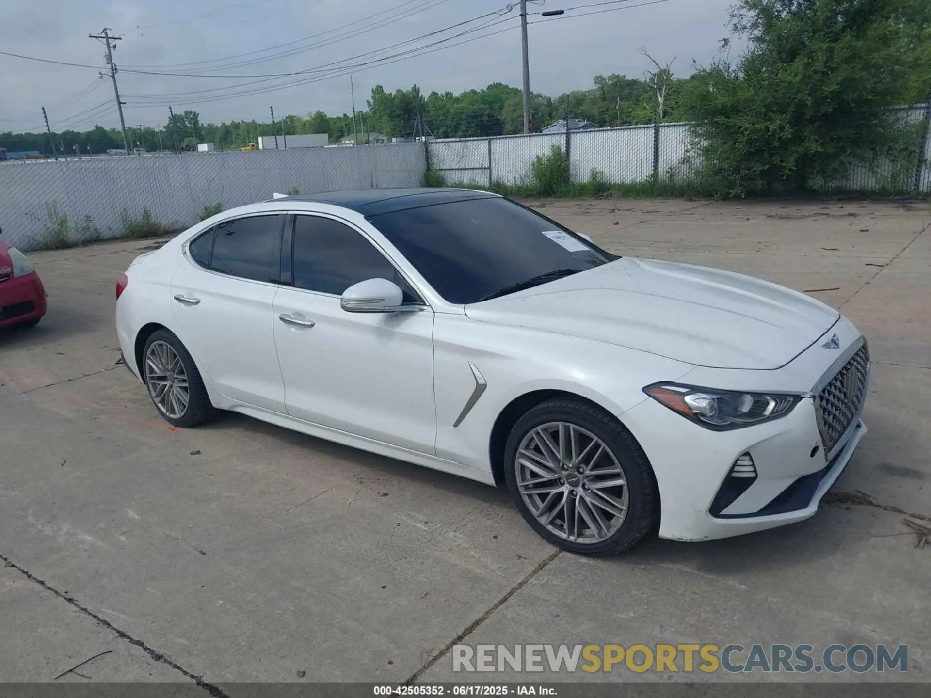 1 Photograph of a damaged car KMTG24LA5LU057278 GENESIS G70 2020