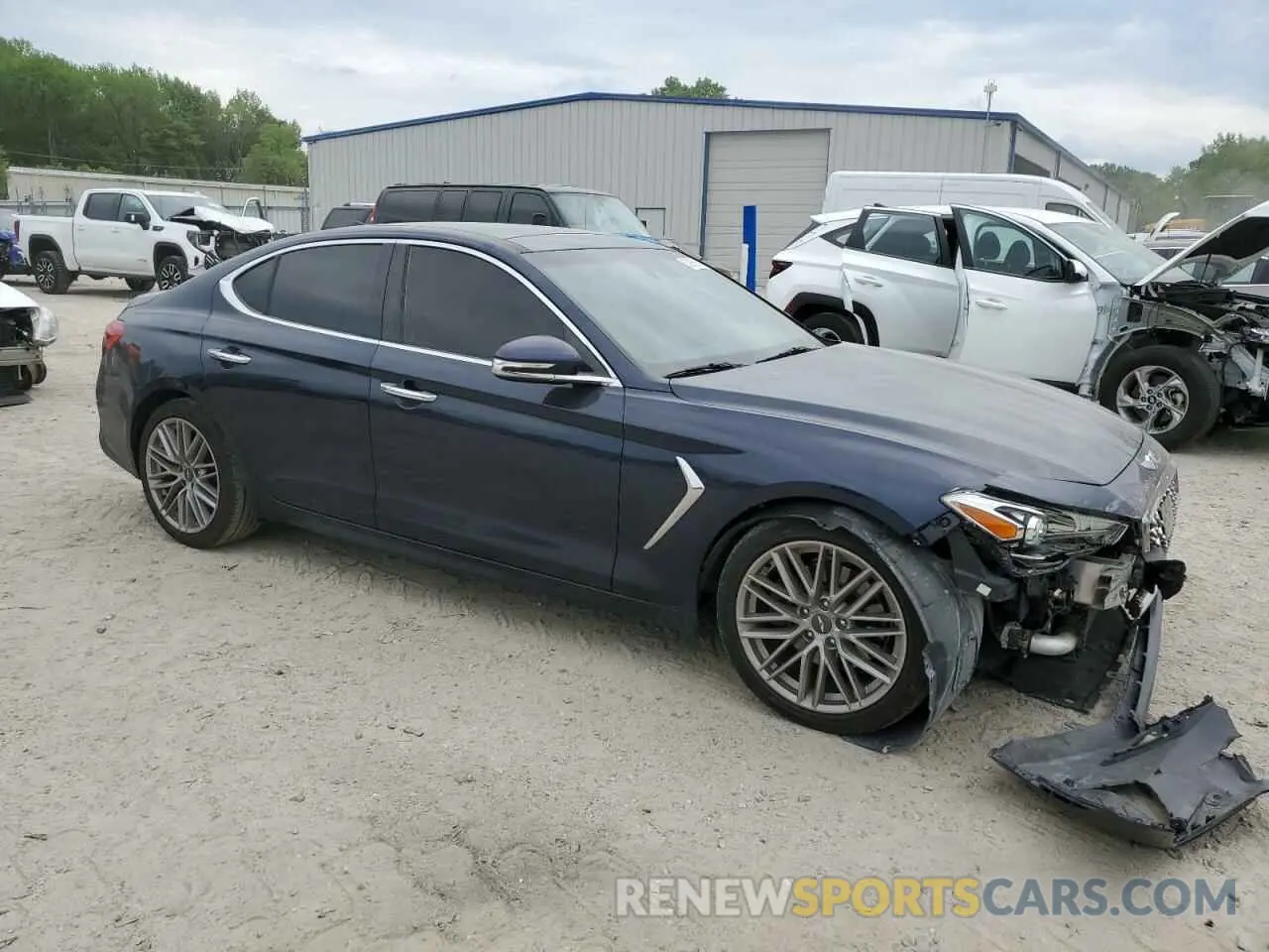4 Photograph of a damaged car KMTG34LA0LU046749 GENESIS G70 2020