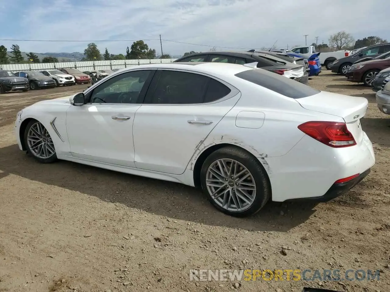 2 Photograph of a damaged car KMTG34LA3LU055977 GENESIS G70 2020