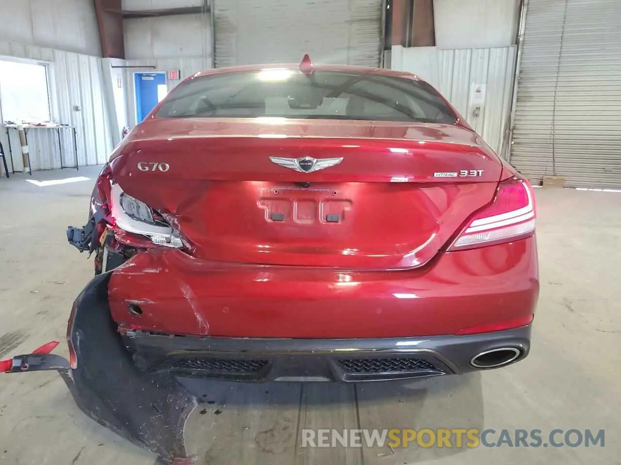 6 Photograph of a damaged car KMTG34LE0LU051663 GENESIS G70 2020