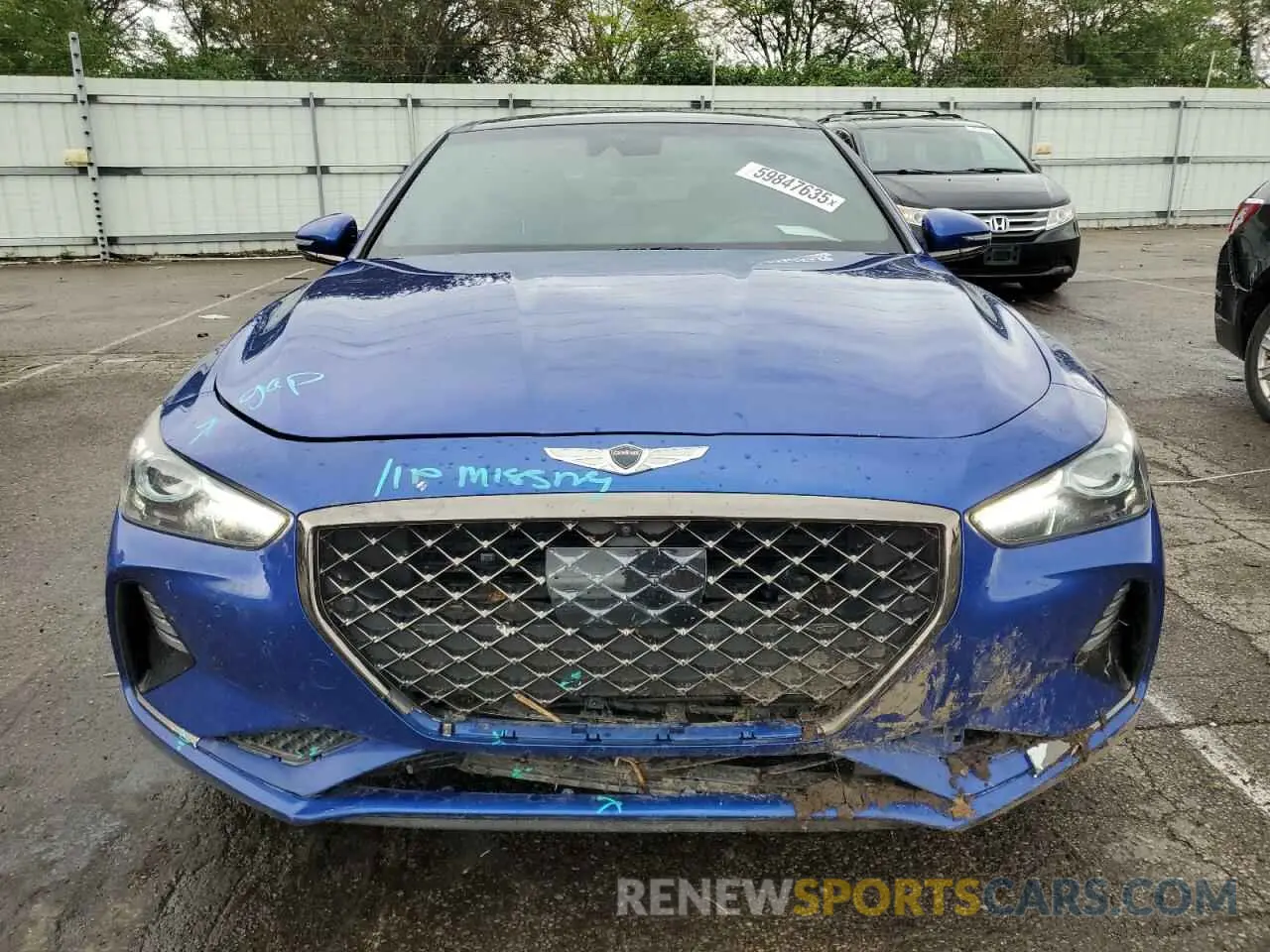 5 Photograph of a damaged car KMTG34LE3LU047042 GENESIS G70 2020