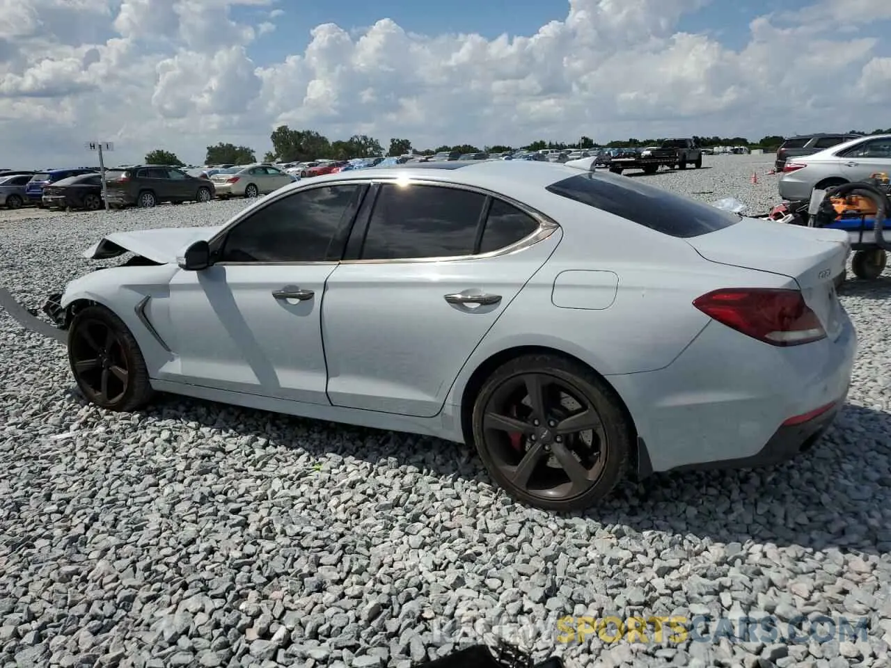 2 Photograph of a damaged car KMTG34LE7LU049070 GENESIS G70 2020