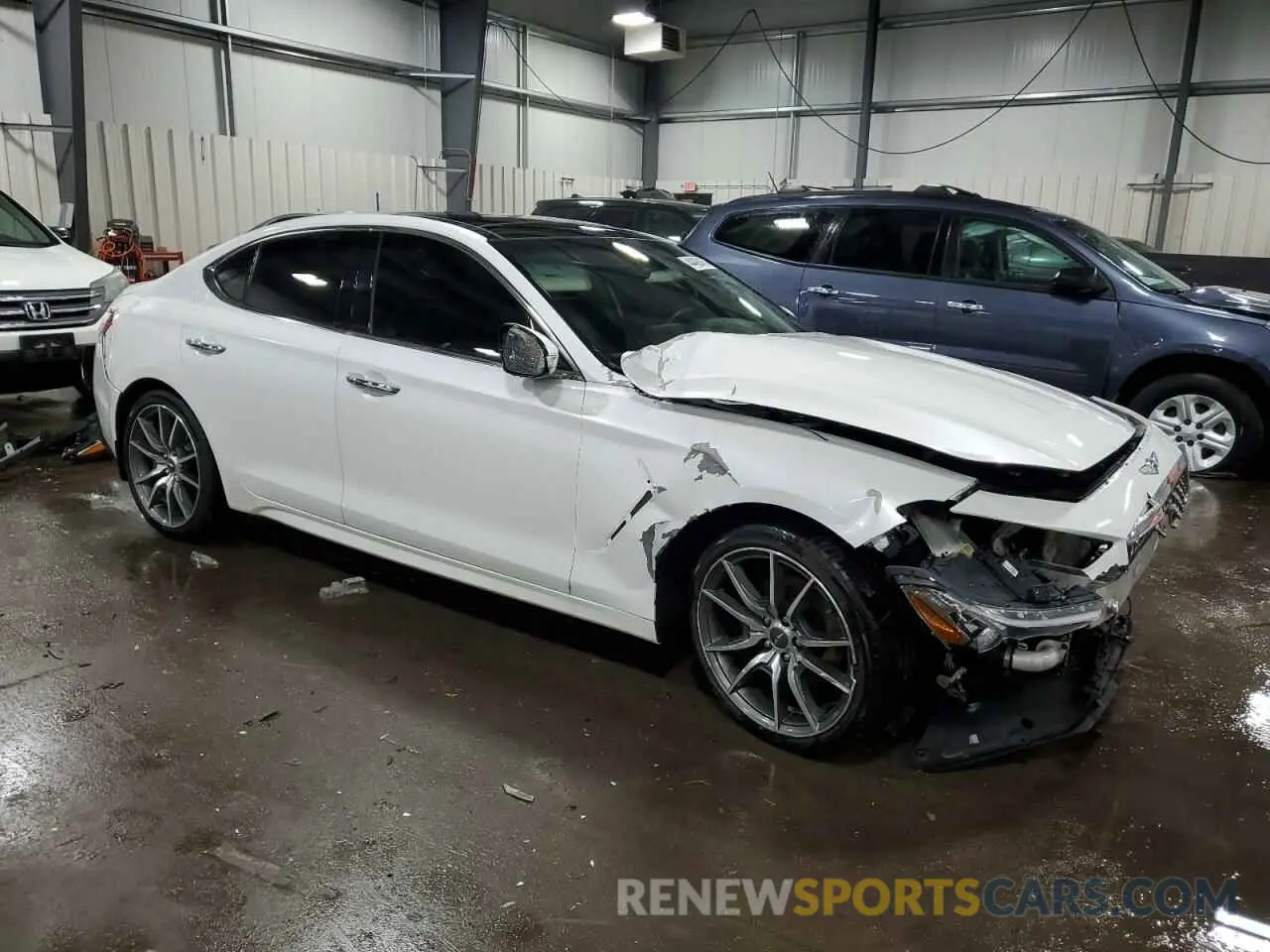 4 Фотография поврежденного автомобиля KMTG44LA6LU055517 GENESIS G70 2020