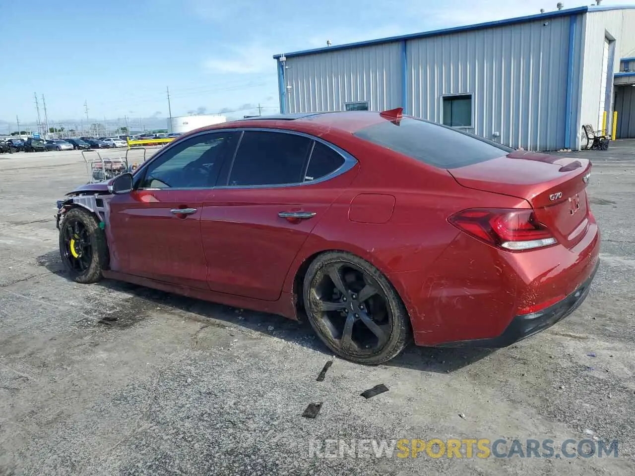 2 Photograph of a damaged car KMTG44LA8LU045233 GENESIS G70 2020