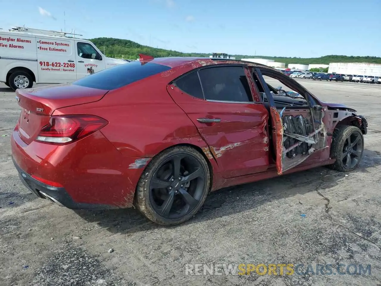 3 Photograph of a damaged car KMTG44LA8LU045233 GENESIS G70 2020