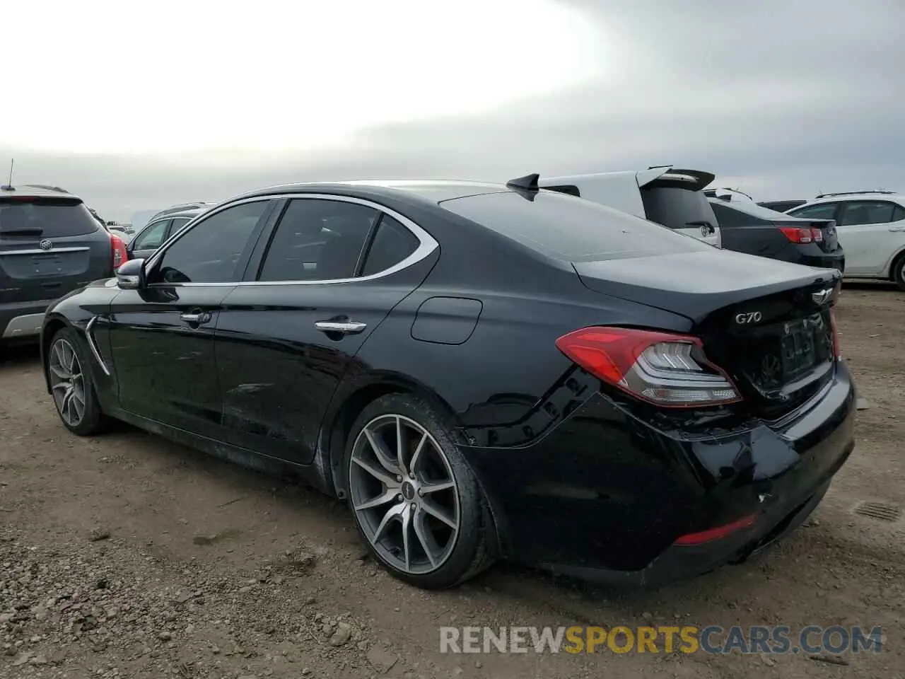 2 Photograph of a damaged car KMTG44LAXLU063118 GENESIS G70 2020