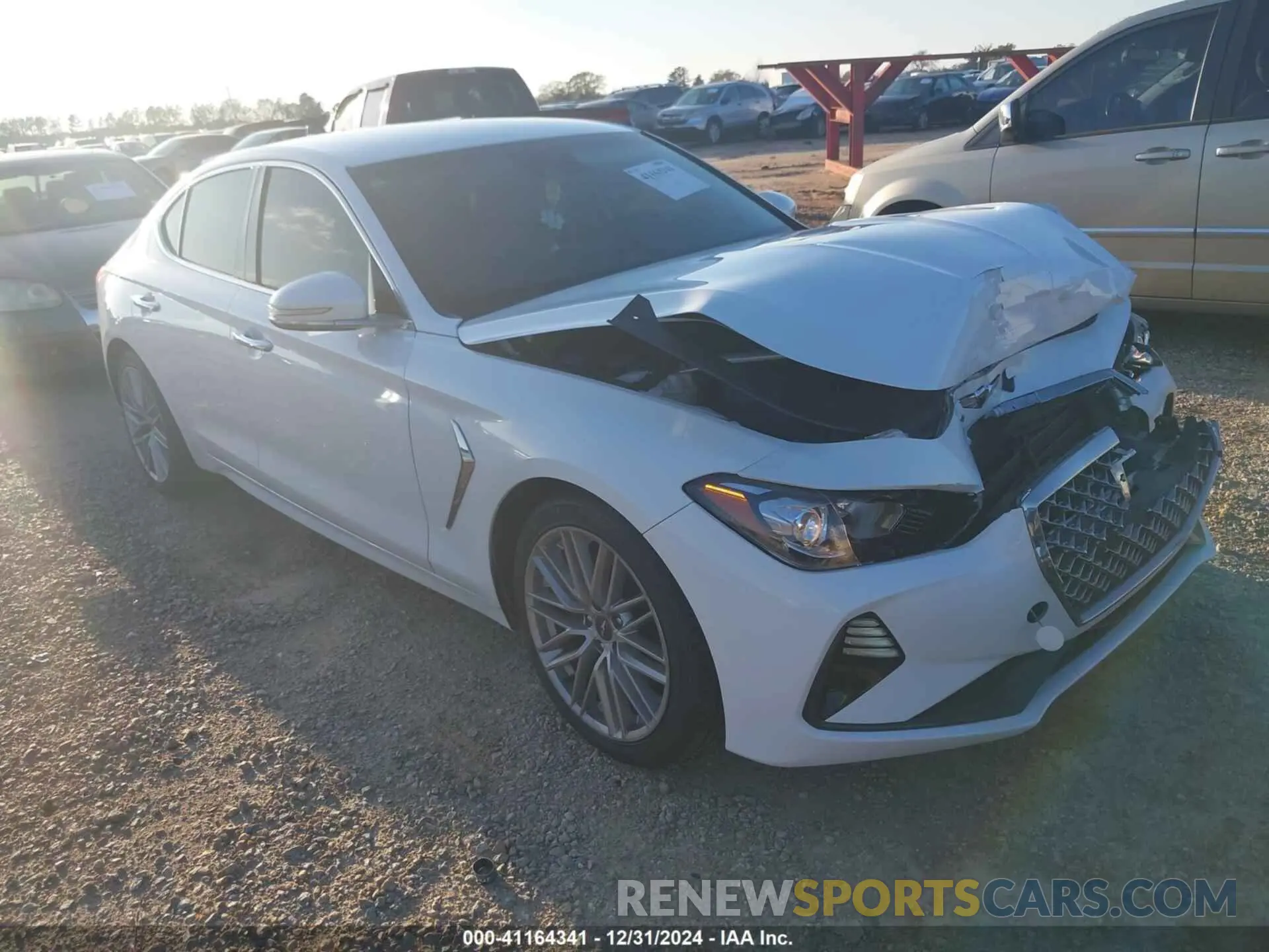 1 Photograph of a damaged car KMTG64LA8LU056386 GENESIS G70 2020