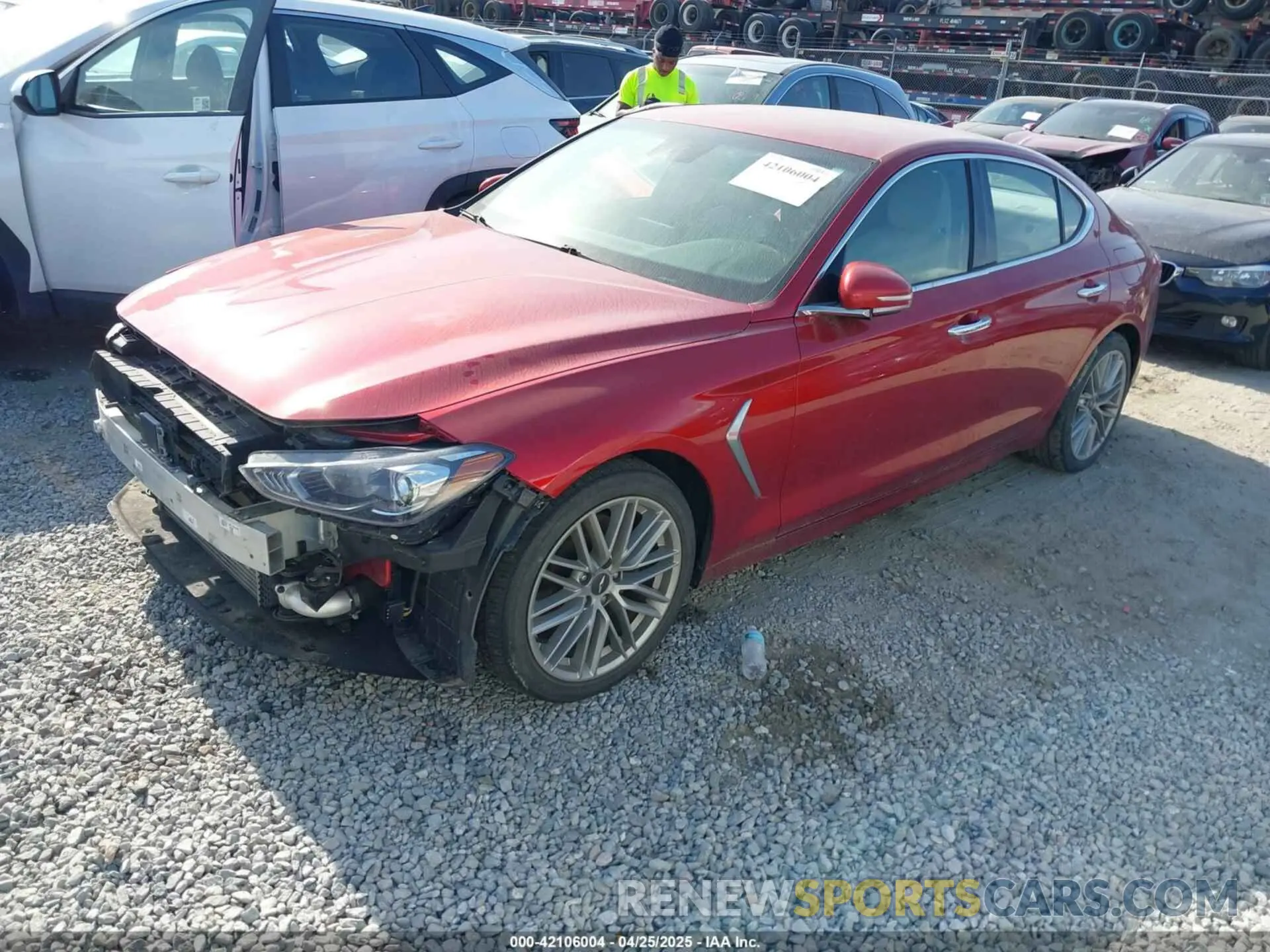 2 Фотография поврежденного автомобиля KMTG64LA8LU062365 GENESIS G70 2020