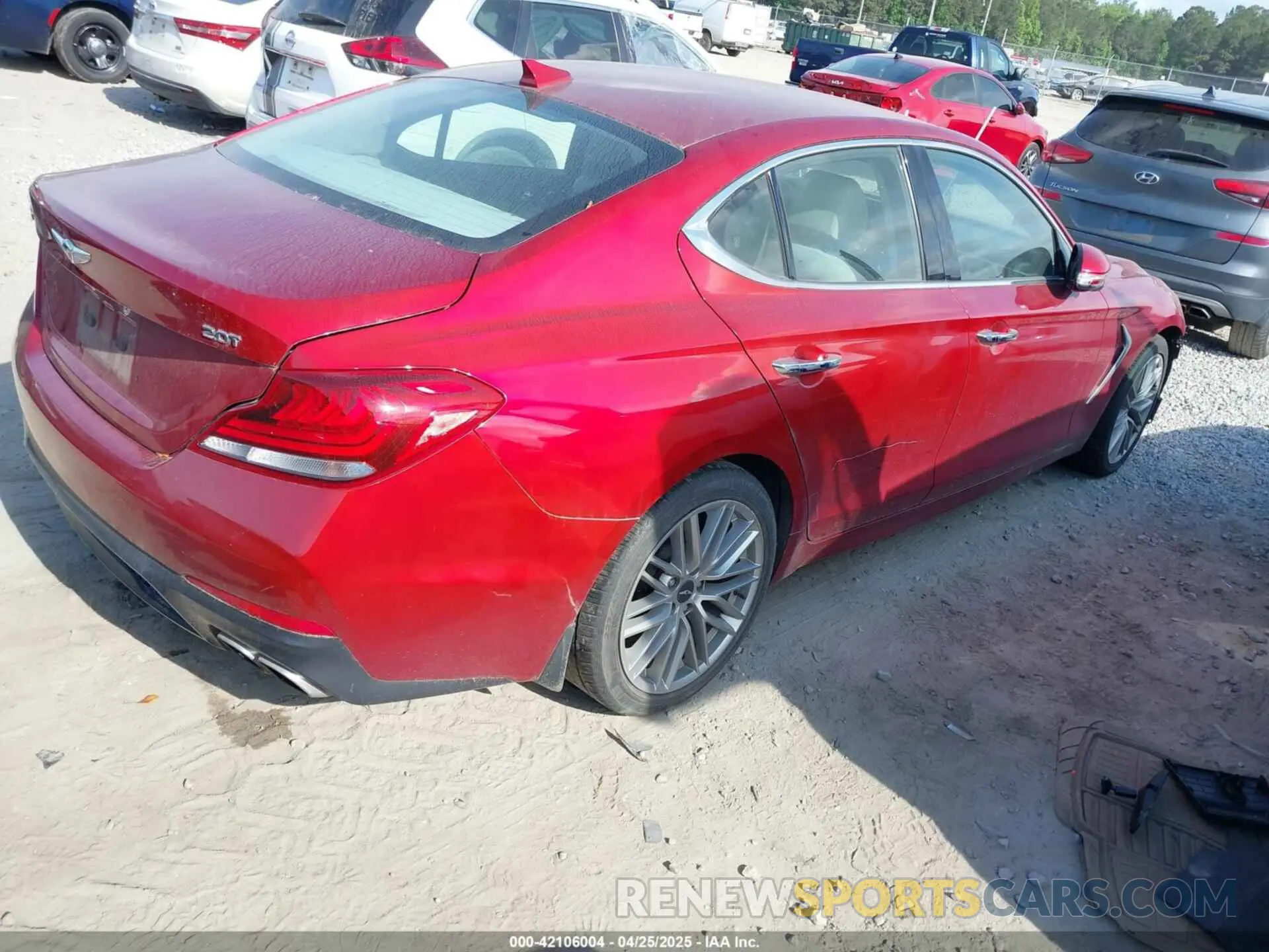 4 Фотография поврежденного автомобиля KMTG64LA8LU062365 GENESIS G70 2020