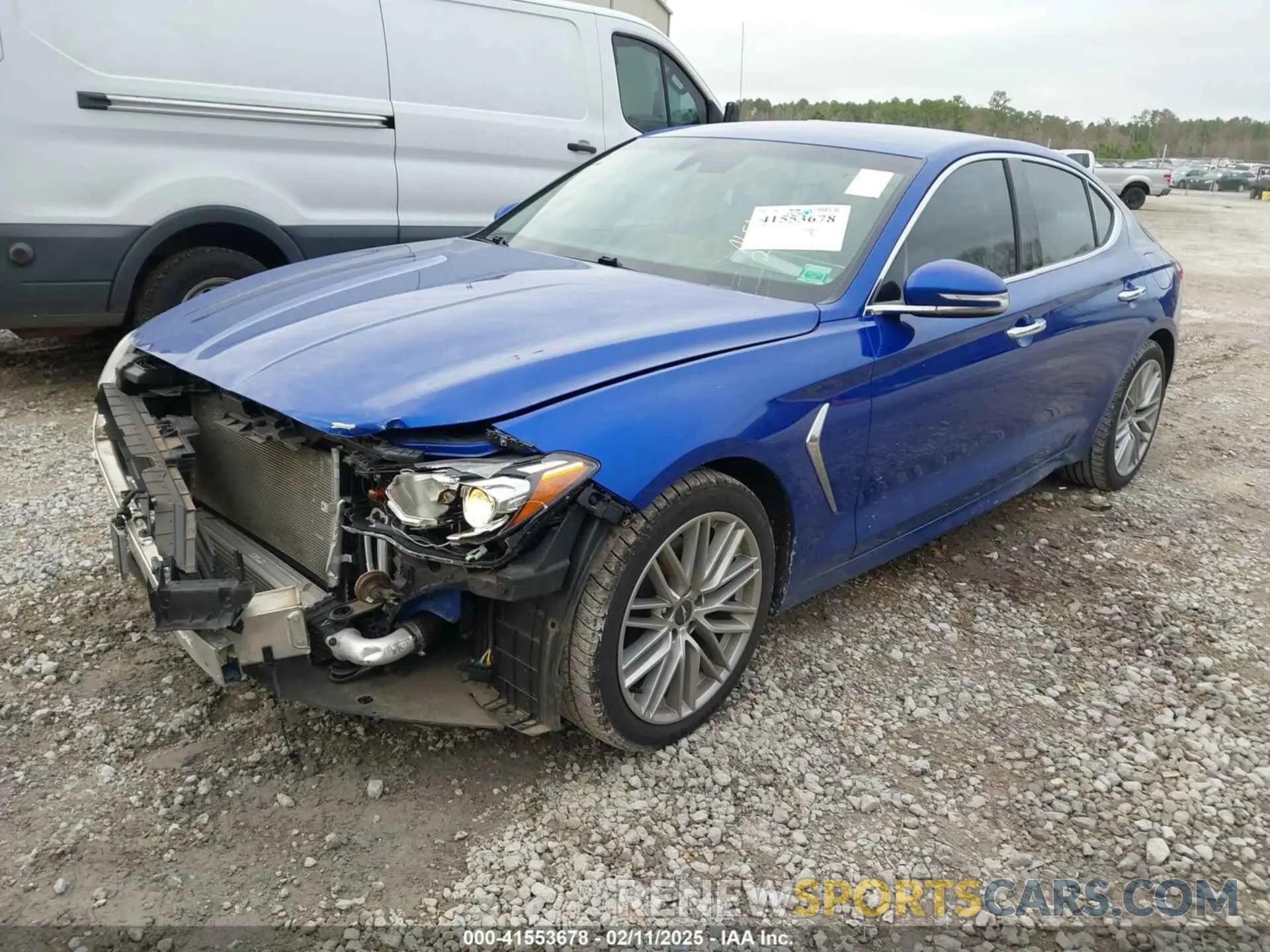 2 Photograph of a damaged car KMTG64LAXLU048760 GENESIS G70 2020