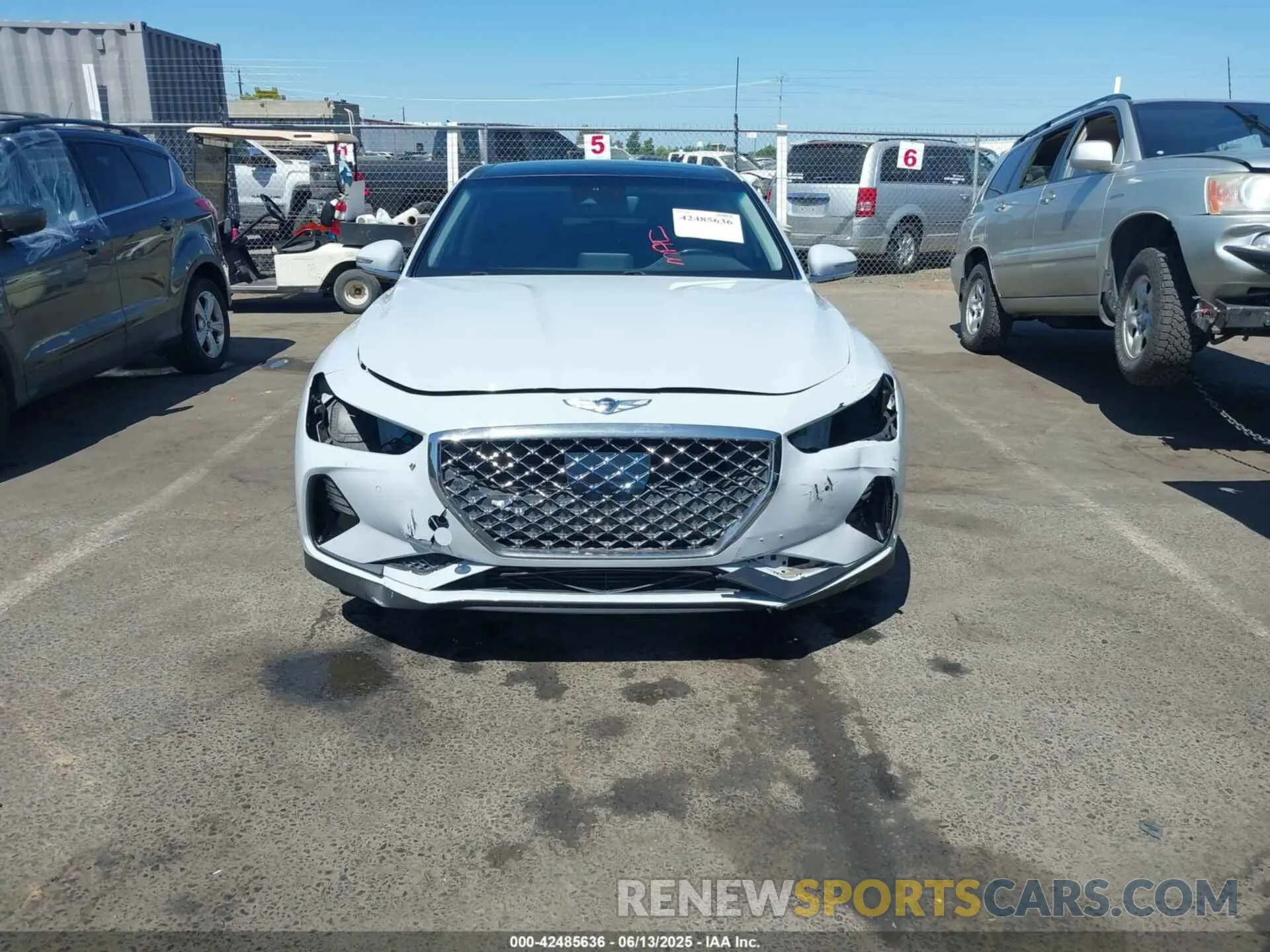 6 Фотография поврежденного автомобиля KMTG74LE2LU059669 GENESIS G70 2020