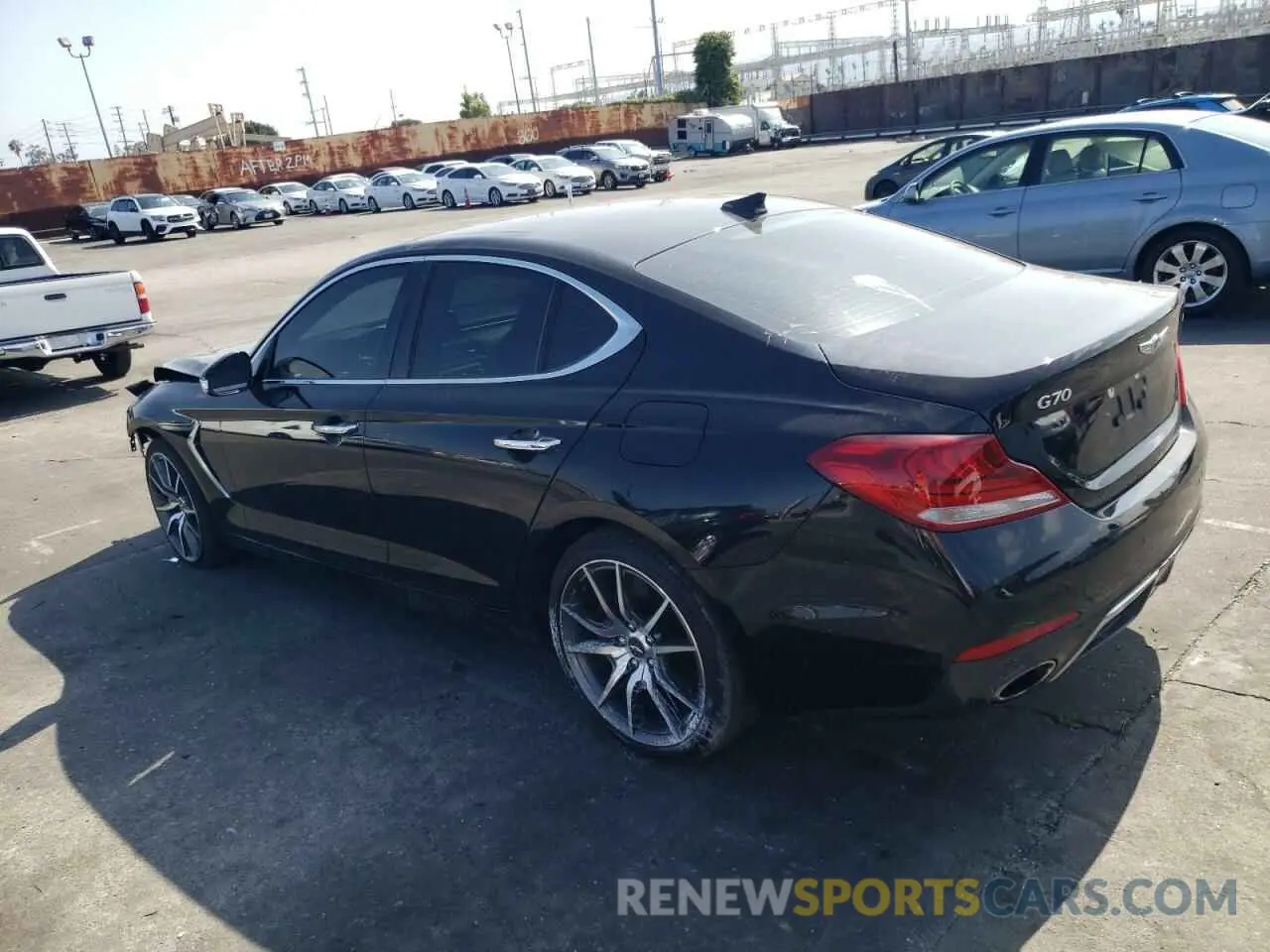 2 Photograph of a damaged car KMTG74LE6LU063692 GENESIS G70 2020
