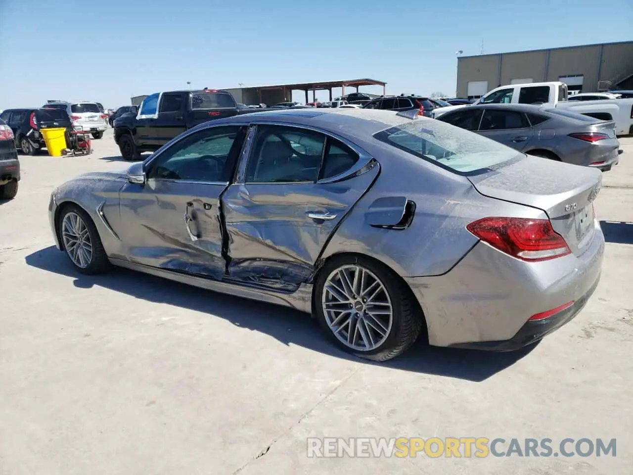 2 Photograph of a damaged car KMTG34LA1MU066977 GENESIS G70 2021