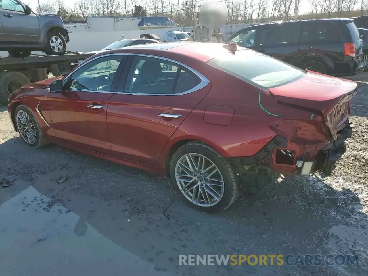 2 Photograph of a damaged car KMTG34LA7MU072427 GENESIS G70 2021