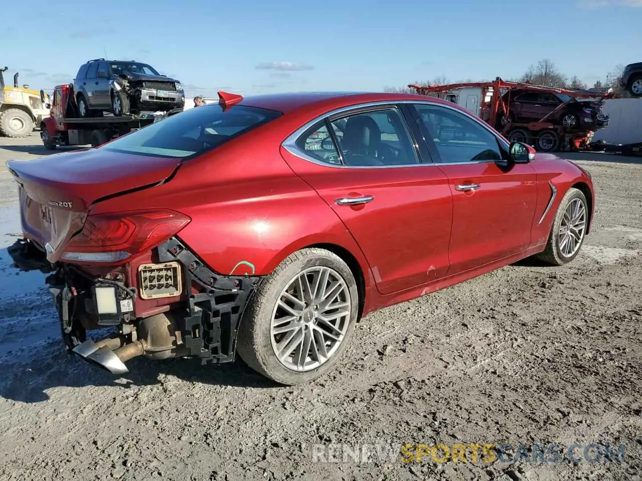 3 Photograph of a damaged car KMTG34LA7MU072427 GENESIS G70 2021