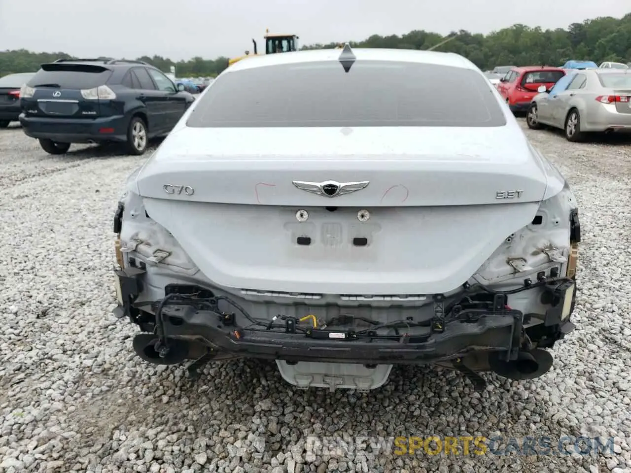 6 Photograph of a damaged car KMTG34LE1MU072717 GENESIS G70 2021
