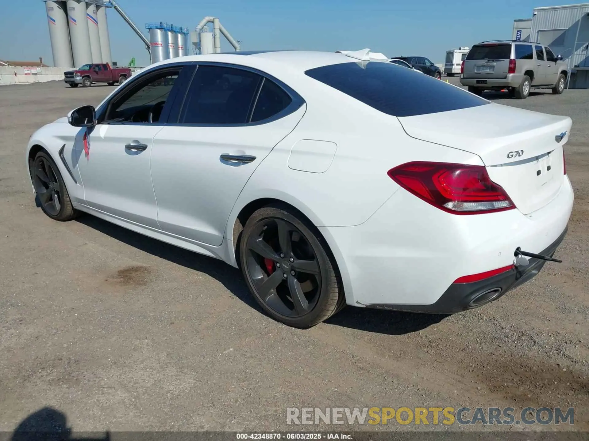 3 Photograph of a damaged car KMTG34LE6MU073393 GENESIS G70 2021