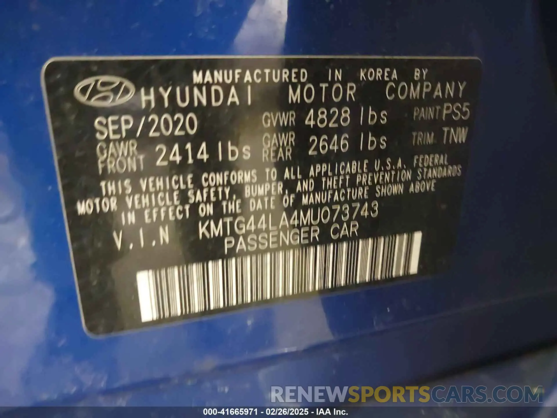 9 Фотография поврежденного автомобиля KMTG44LA4MU073743 GENESIS G70 2021
