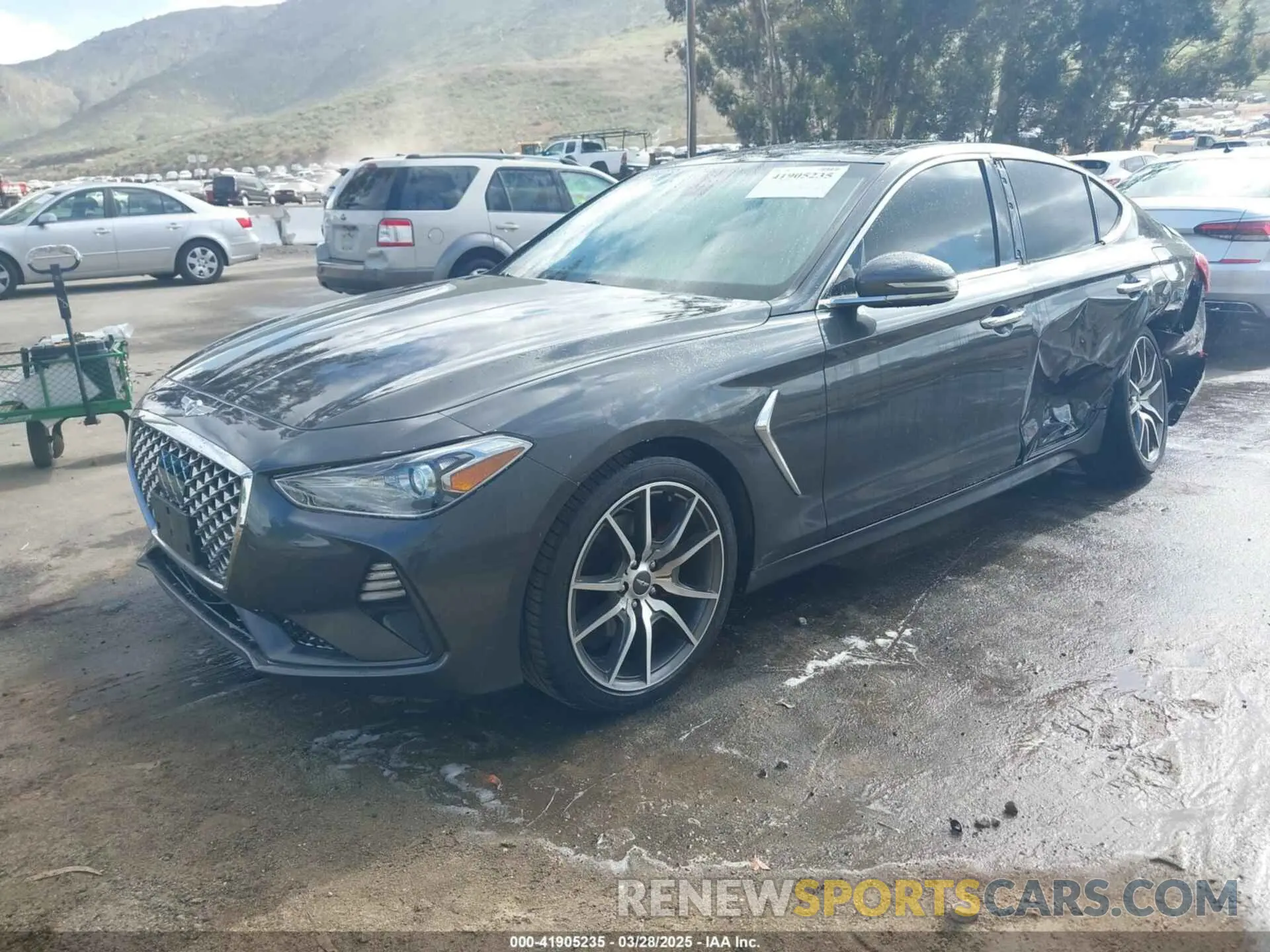 2 Photograph of a damaged car KMTG44LA9MU067016 GENESIS G70 2021