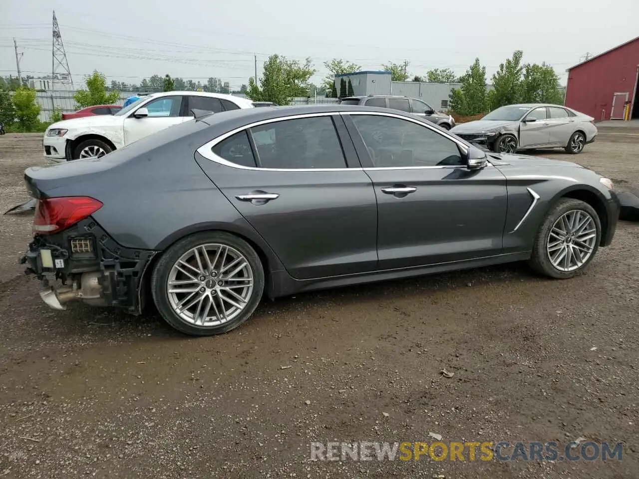 3 Фотография поврежденного автомобиля KMTG64LA0MU065875 GENESIS G70 2021