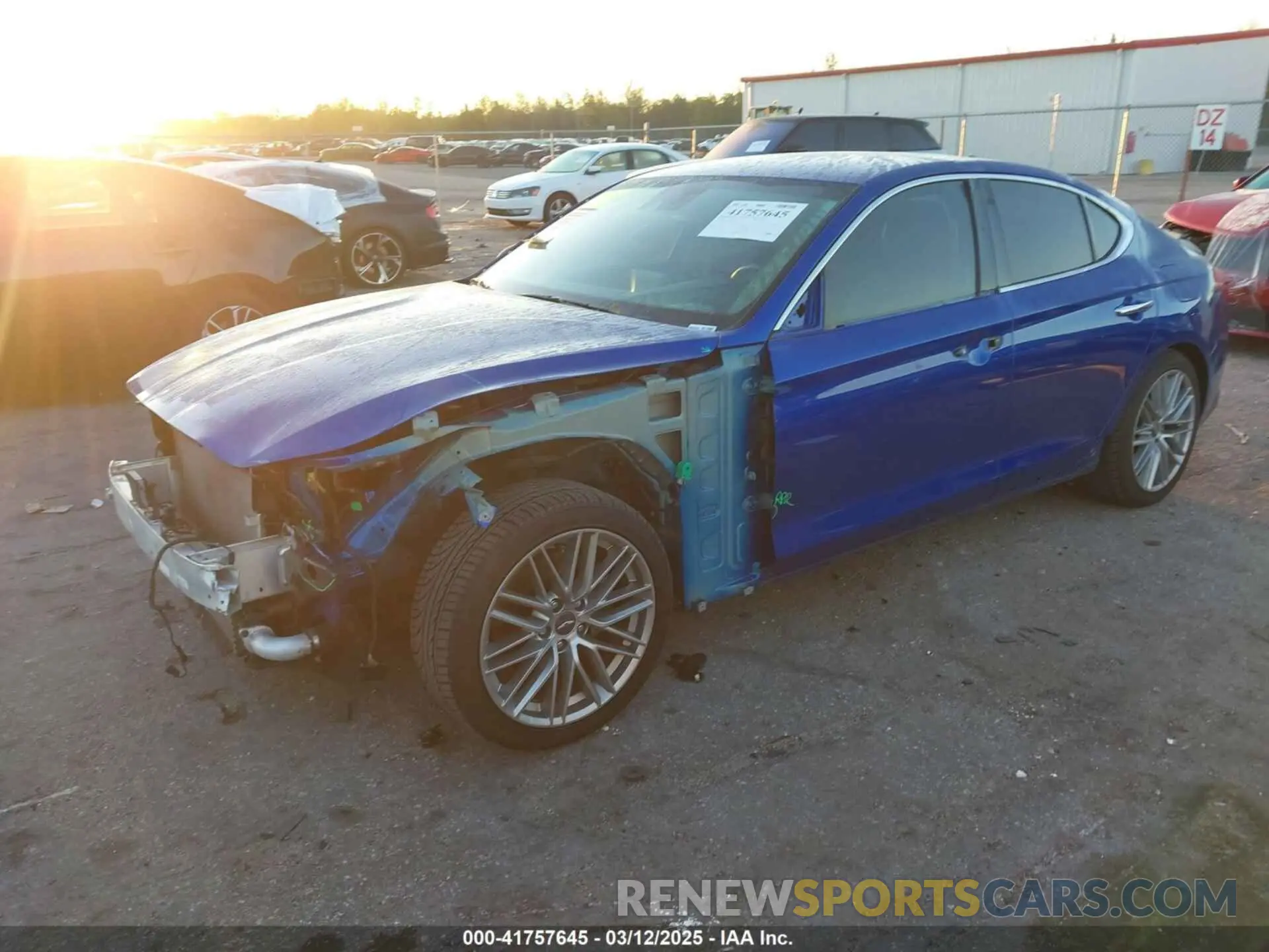 2 Photograph of a damaged car KMTG64LA9MU067141 GENESIS G70 2021