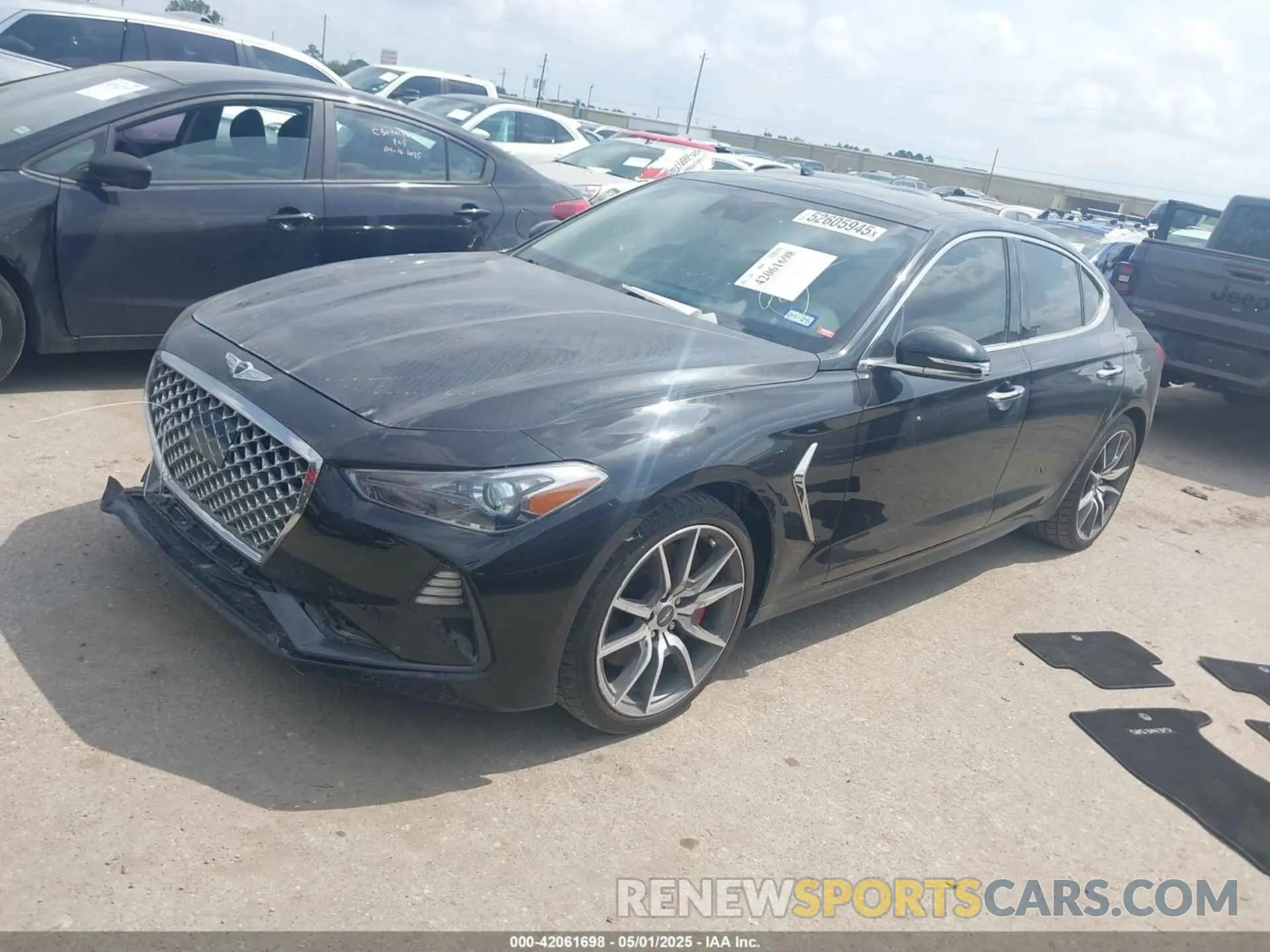 2 Photograph of a damaged car KMTG74LEXMU071473 GENESIS G70 2021