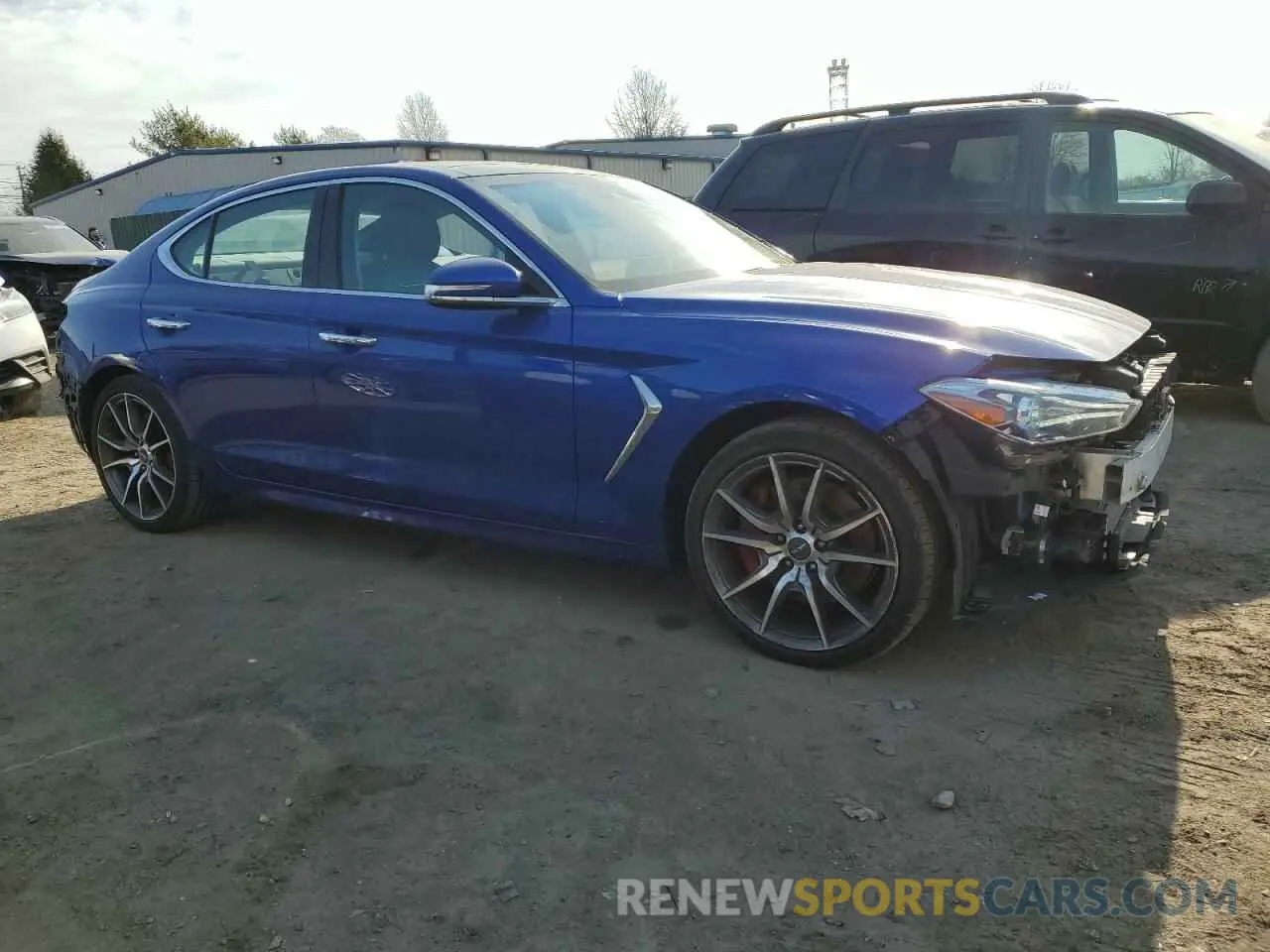 4 Фотография поврежденного автомобиля KMTG74LEXMU074292 GENESIS G70 2021