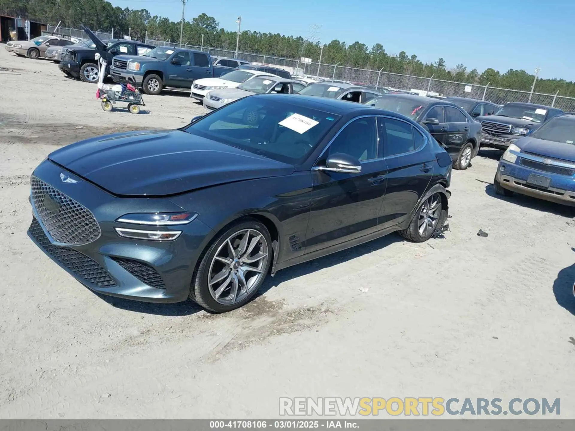 2 Фотография поврежденного автомобиля KMTG34TA0NU089099 GENESIS G70 2022