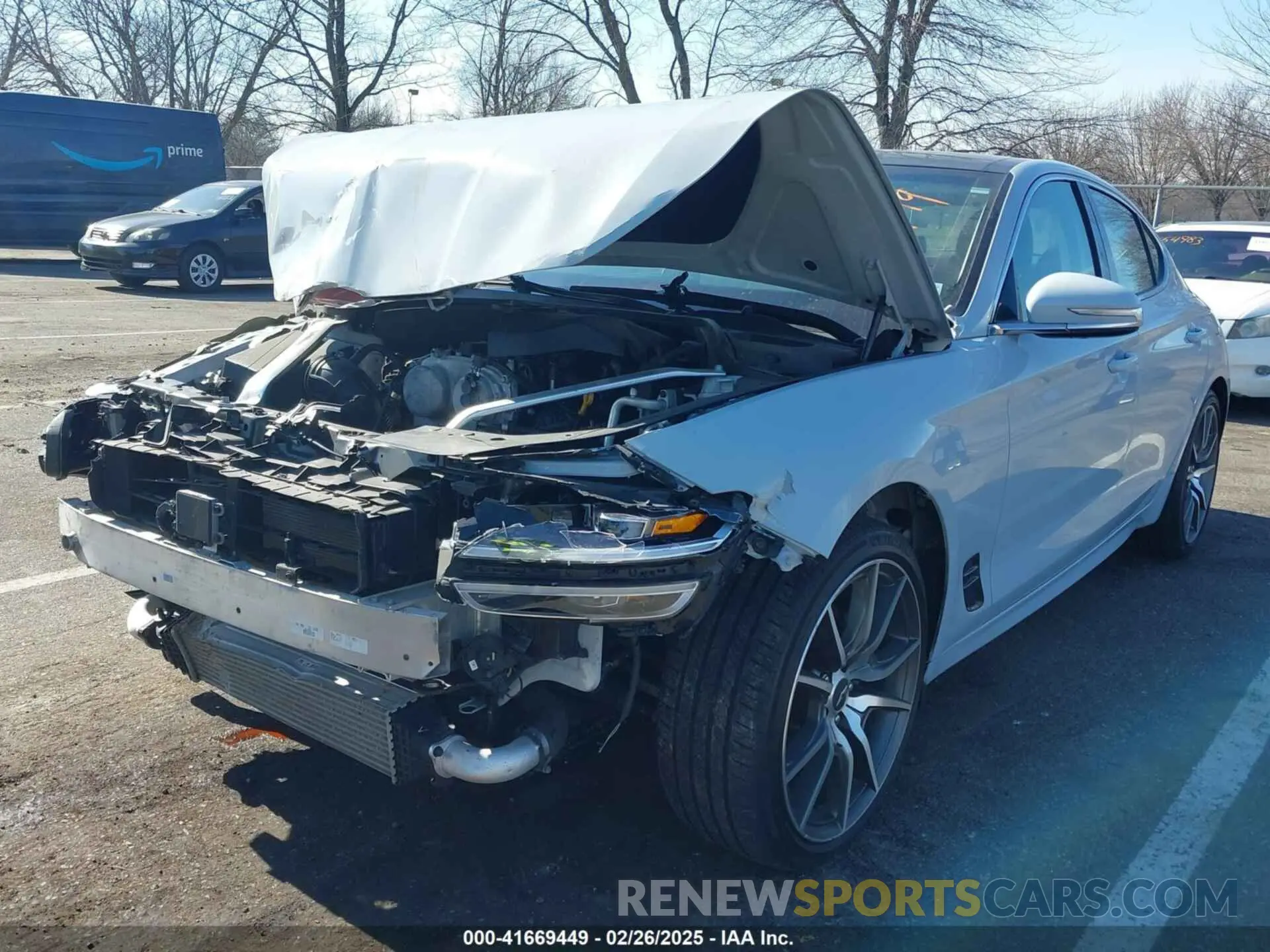 2 Photograph of a damaged car KMTG34TA7NU098169 GENESIS G70 2022