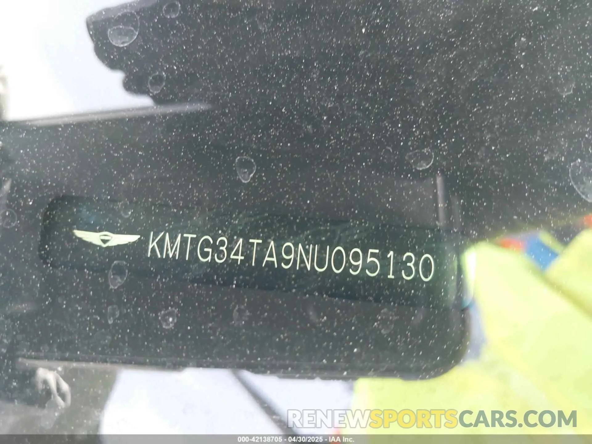 9 Фотография поврежденного автомобиля KMTG34TA9NU095130 GENESIS G70 2022