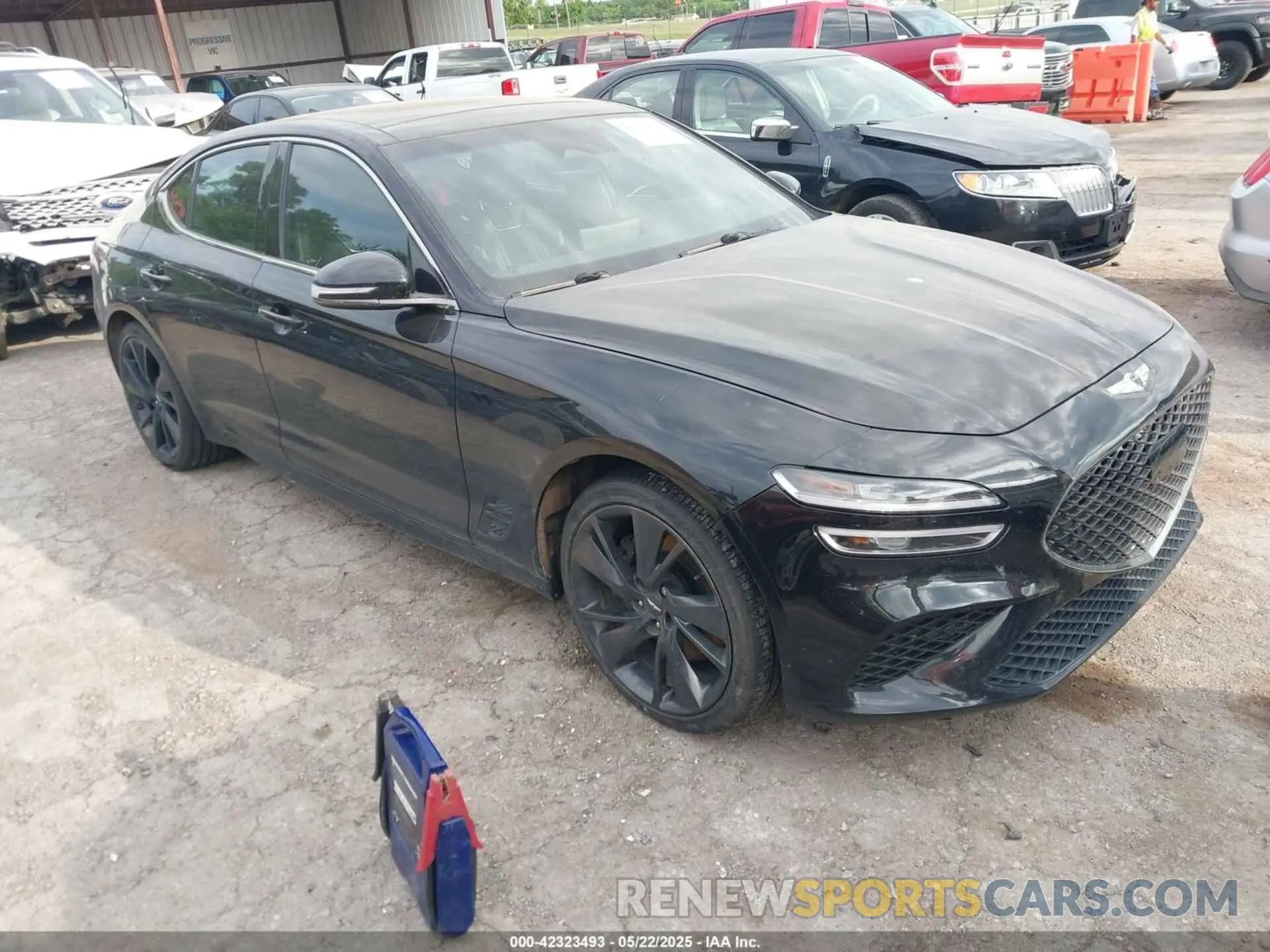 1 Photograph of a damaged car KMTG54TE0NU081954 GENESIS G70 2022