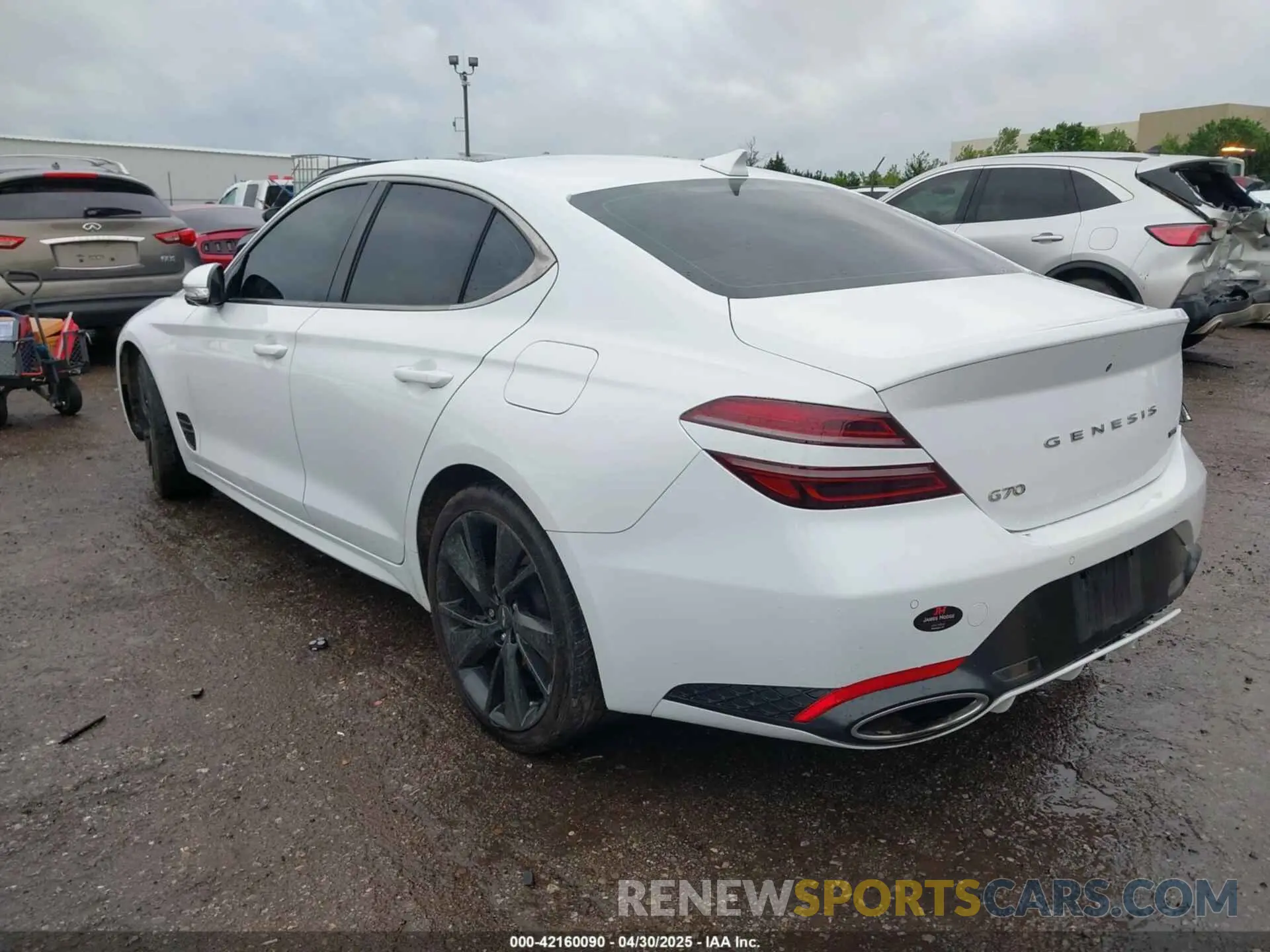 3 Фотография поврежденного автомобиля KMTG54TE1NU095944 GENESIS G70 2022