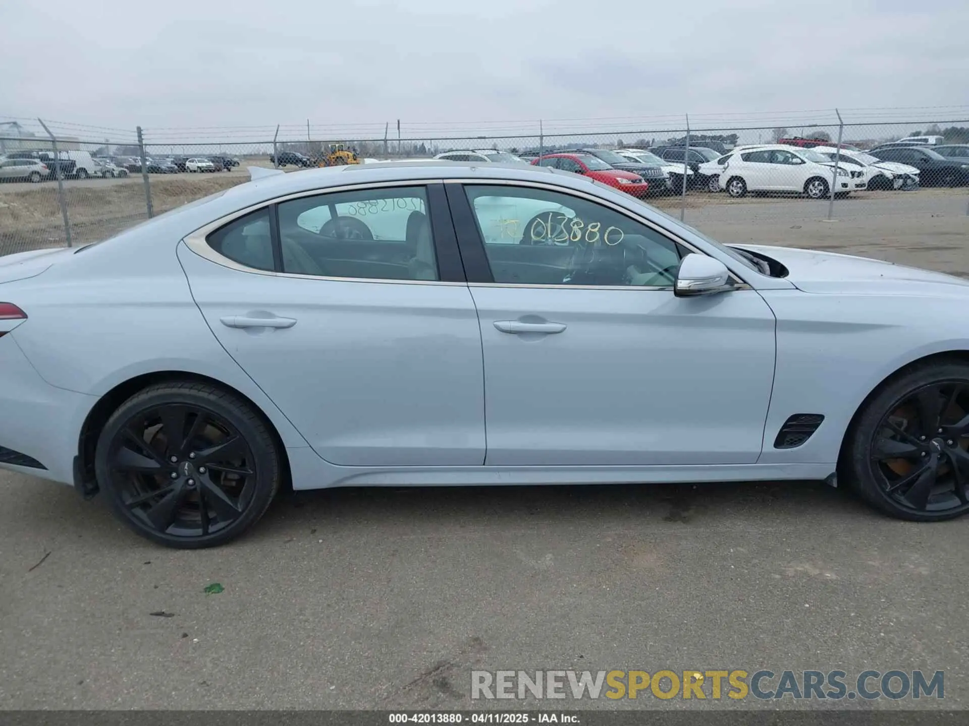 13 Photograph of a damaged car KMTG54TE5NU100921 GENESIS G70 2022