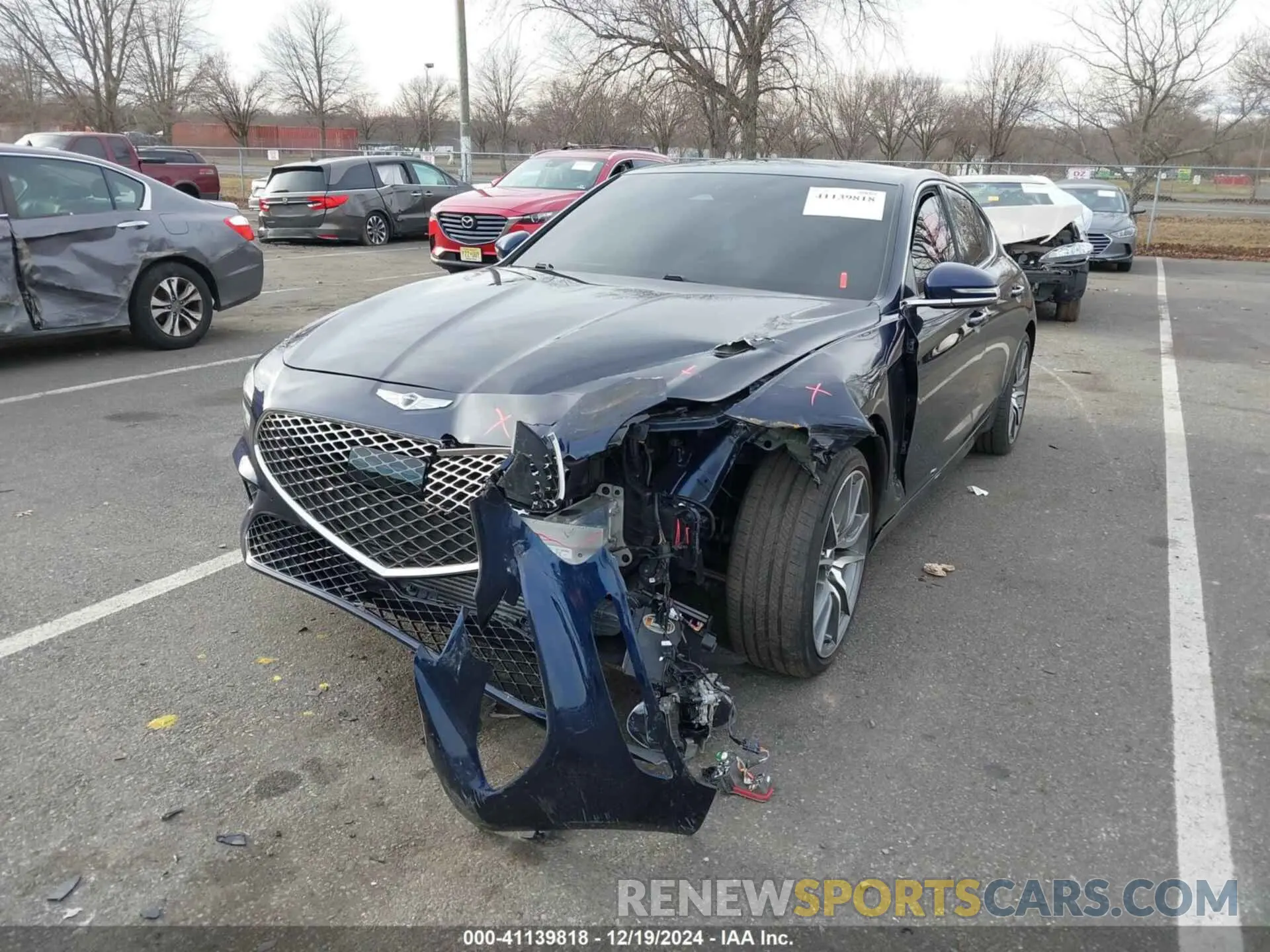 6 Фотография поврежденного автомобиля KMTG54TE7NU081644 GENESIS G70 2022