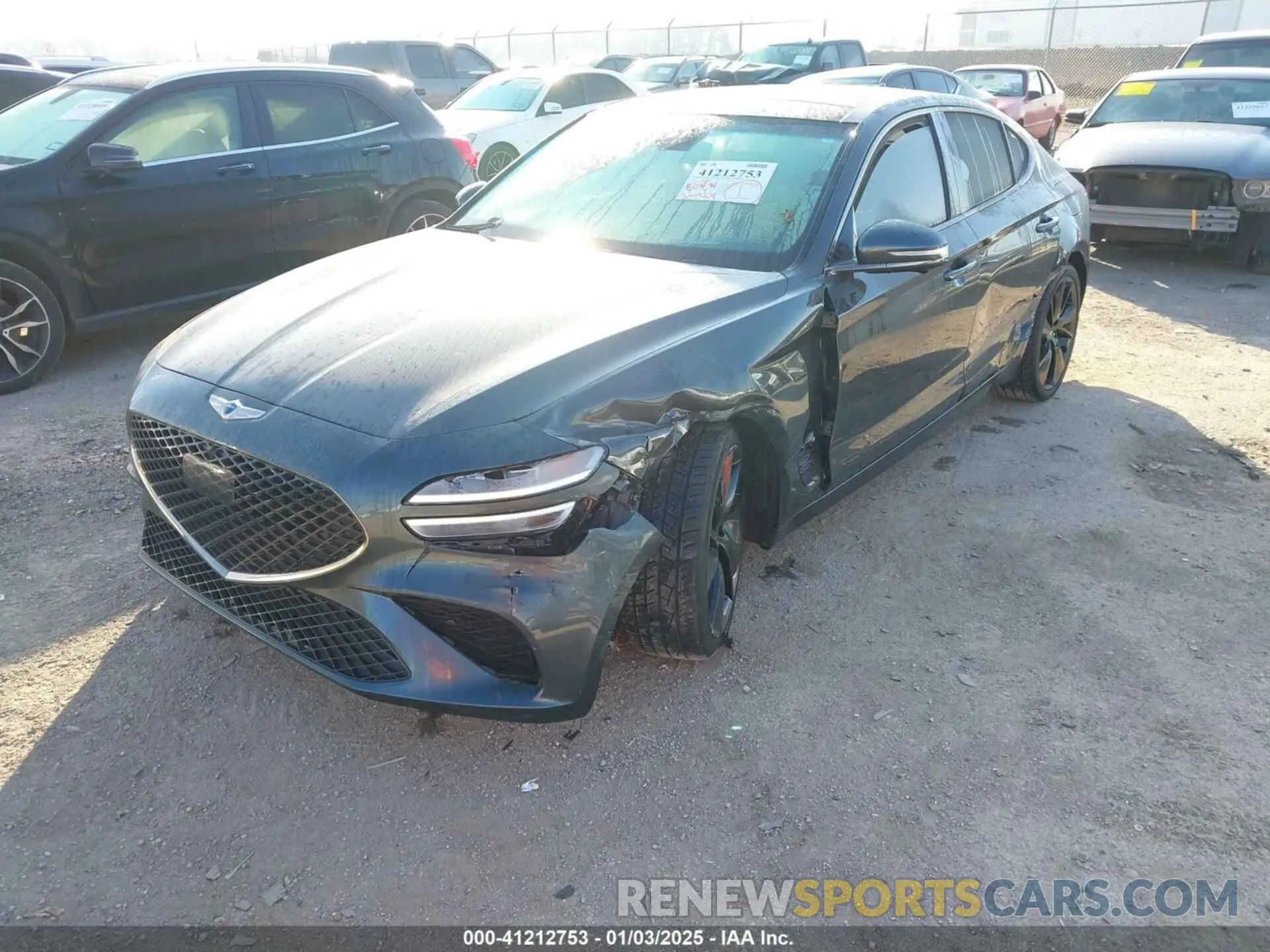2 Photograph of a damaged car KMTG54TE7NU088285 GENESIS G70 2022
